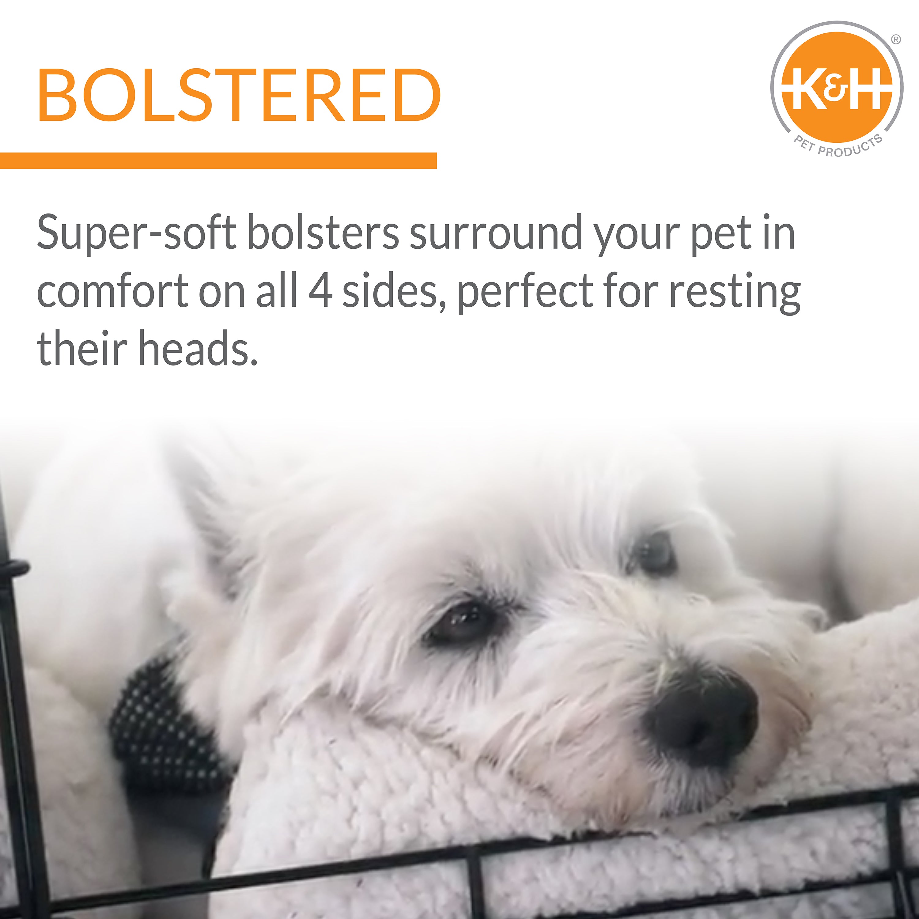k-h-deluxe-bolster-crate-pad-tapis-cage-chien-small-polaire image 6
