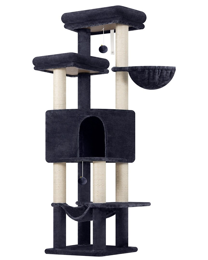 globlazer-f65d-arbre-chat-gris-fonc-165-cm-grand image 2