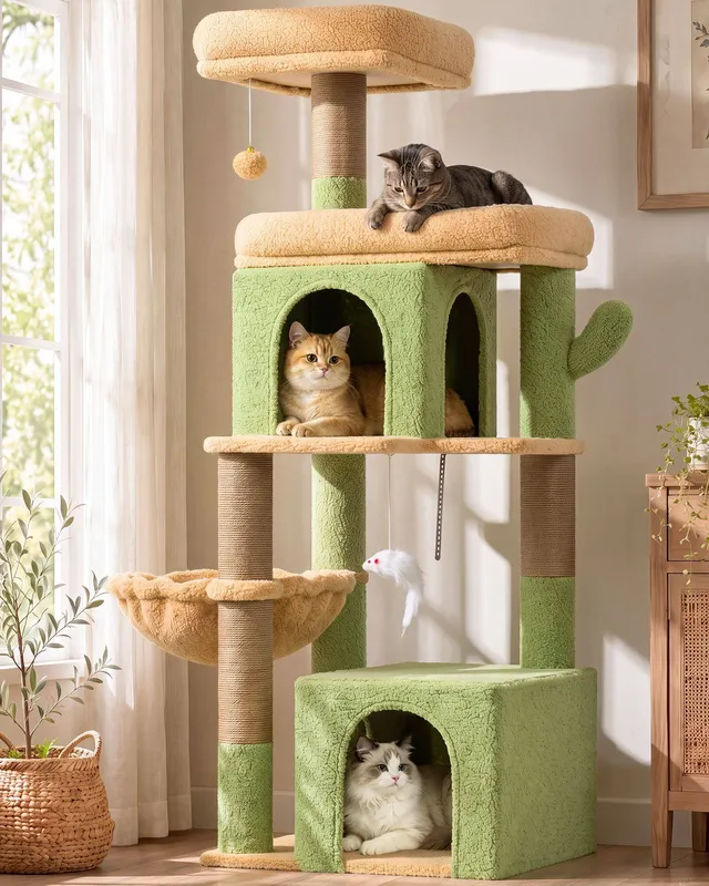 globlazer-f-series-f54-arbre-chat-cactus-vert image 1