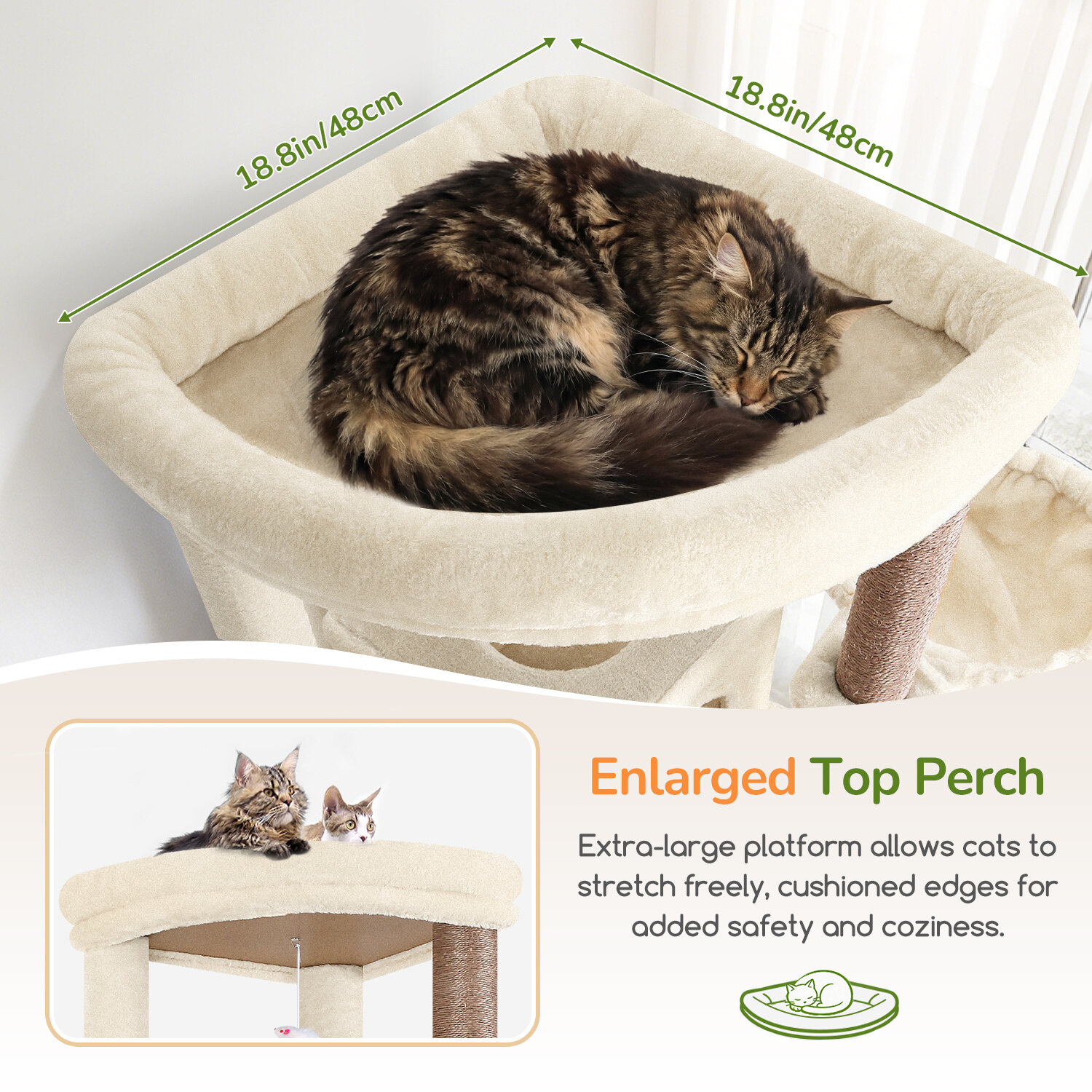 globlazer-s78g-arbre-chat-beige-198-cm-stable image 3