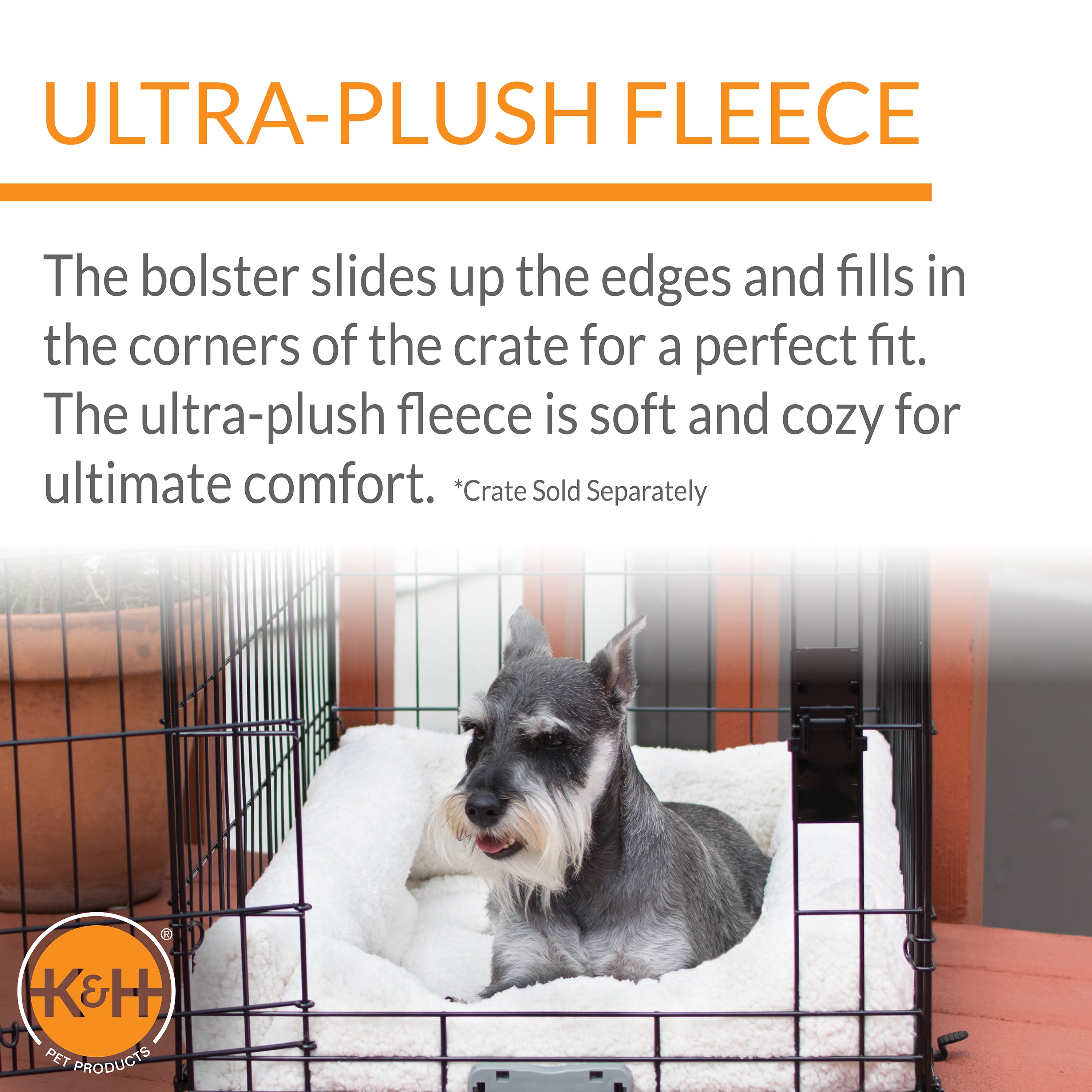 k-h-deluxe-bolster-crate-pad-tapis-cage-chien-small-polaire image 5