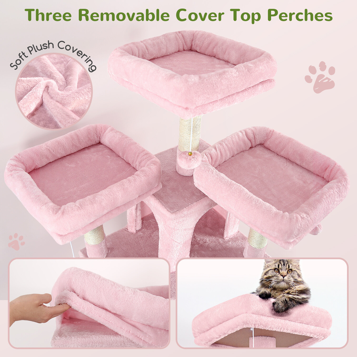 globlazer-f-series-f68b-arbre-chat-rose-68-pouces image 4
