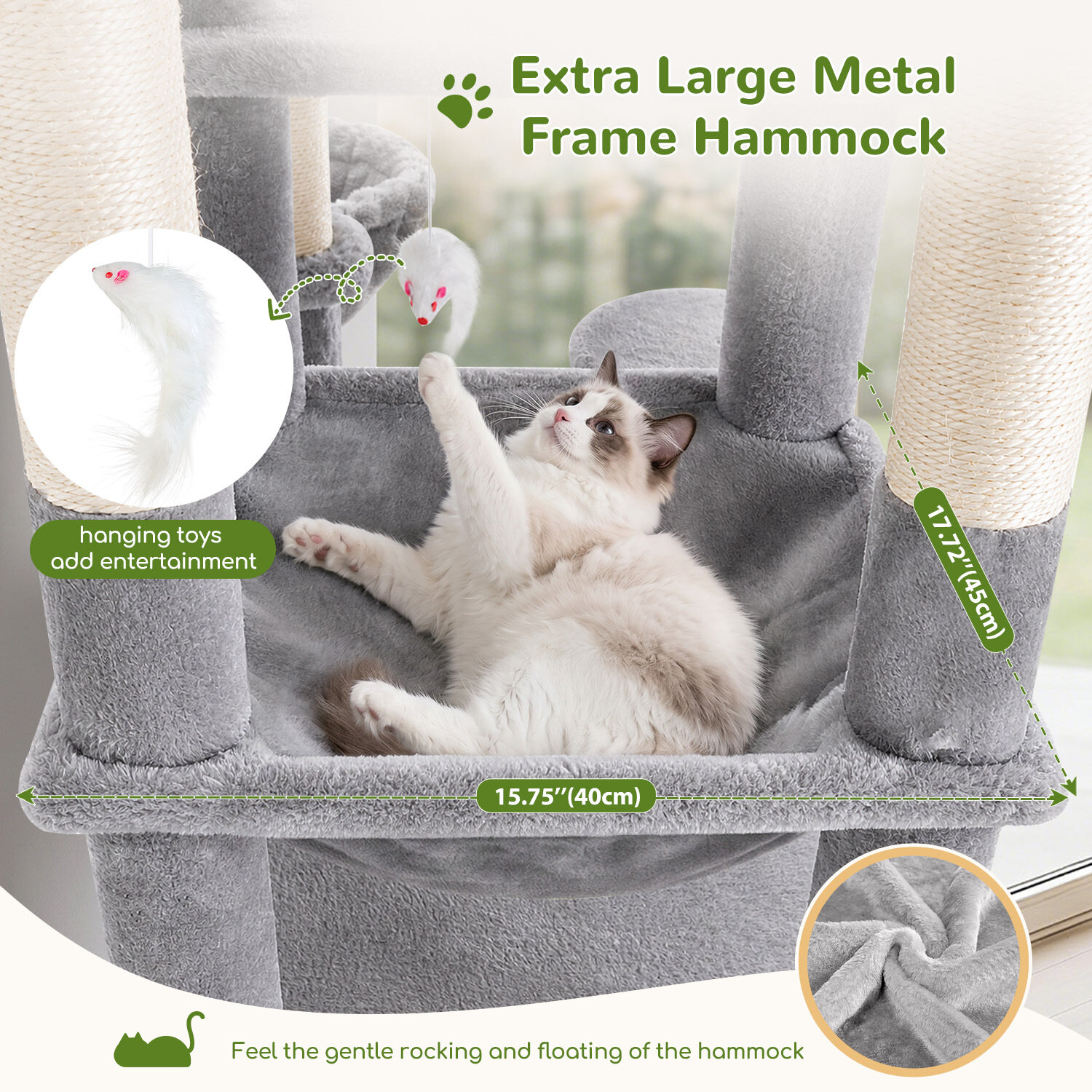 globlazer-s51-arbre-chat-gris-clair-130-cm-stable image 4