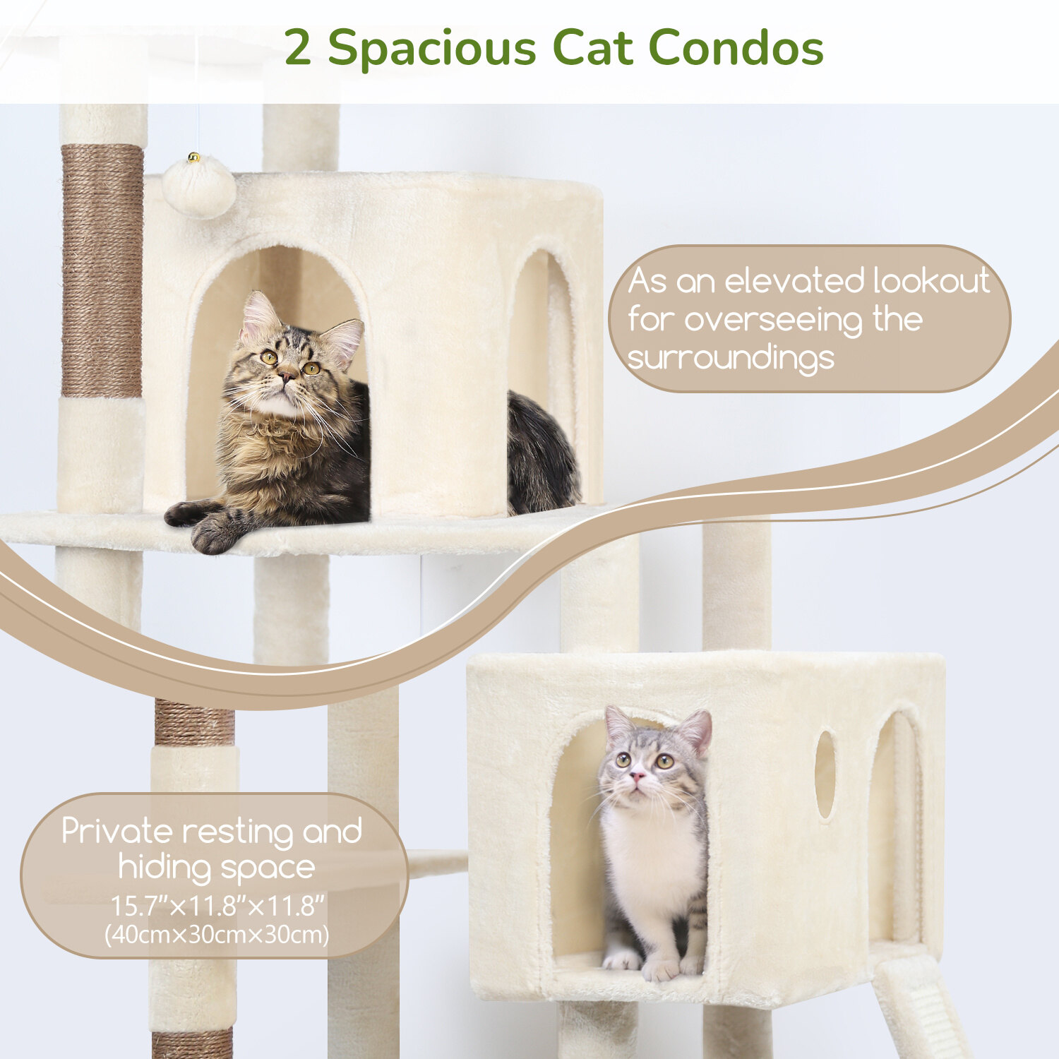 globlazer-f70-pro-arbre-chat-beige-70-pouces-grande-taille image 4