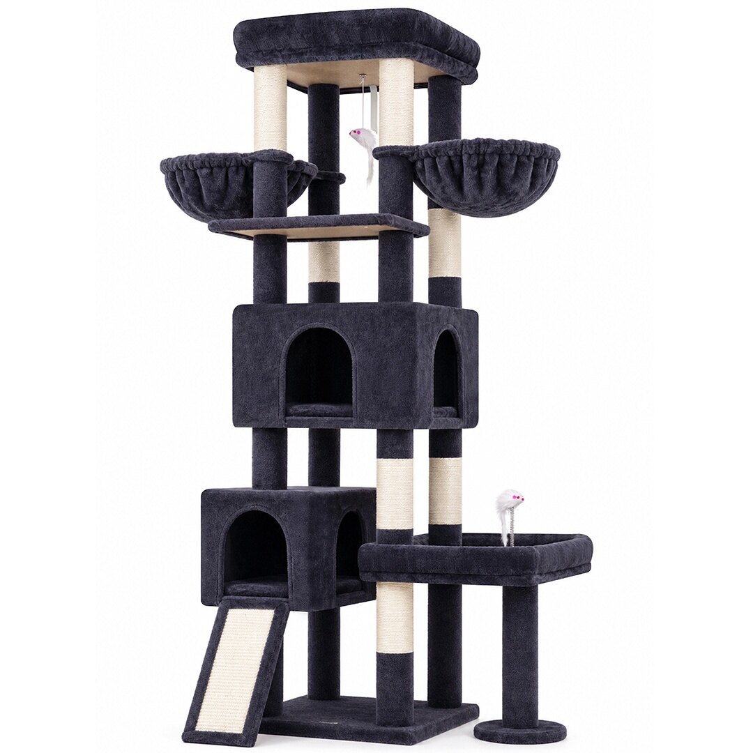 globlazer-s-series-s73b-arbre-chat-gris-fonc-73-pouces-robuste image 2