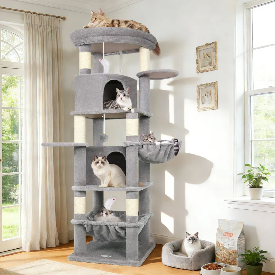 globlazer-c68-arbre-chat-gris-clair-173-cm-large image 1