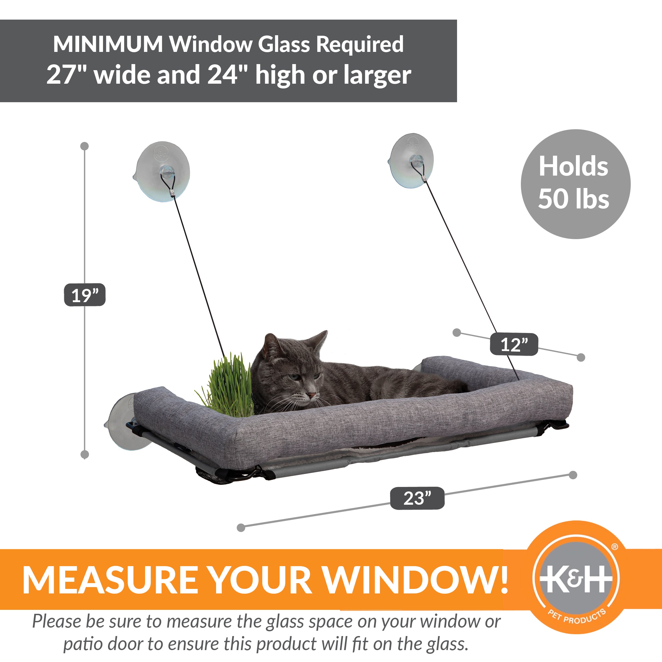 k-h-kitty-sills-ez-mount-hamac-fen-tre-chat-avec-herbe-chat image 5