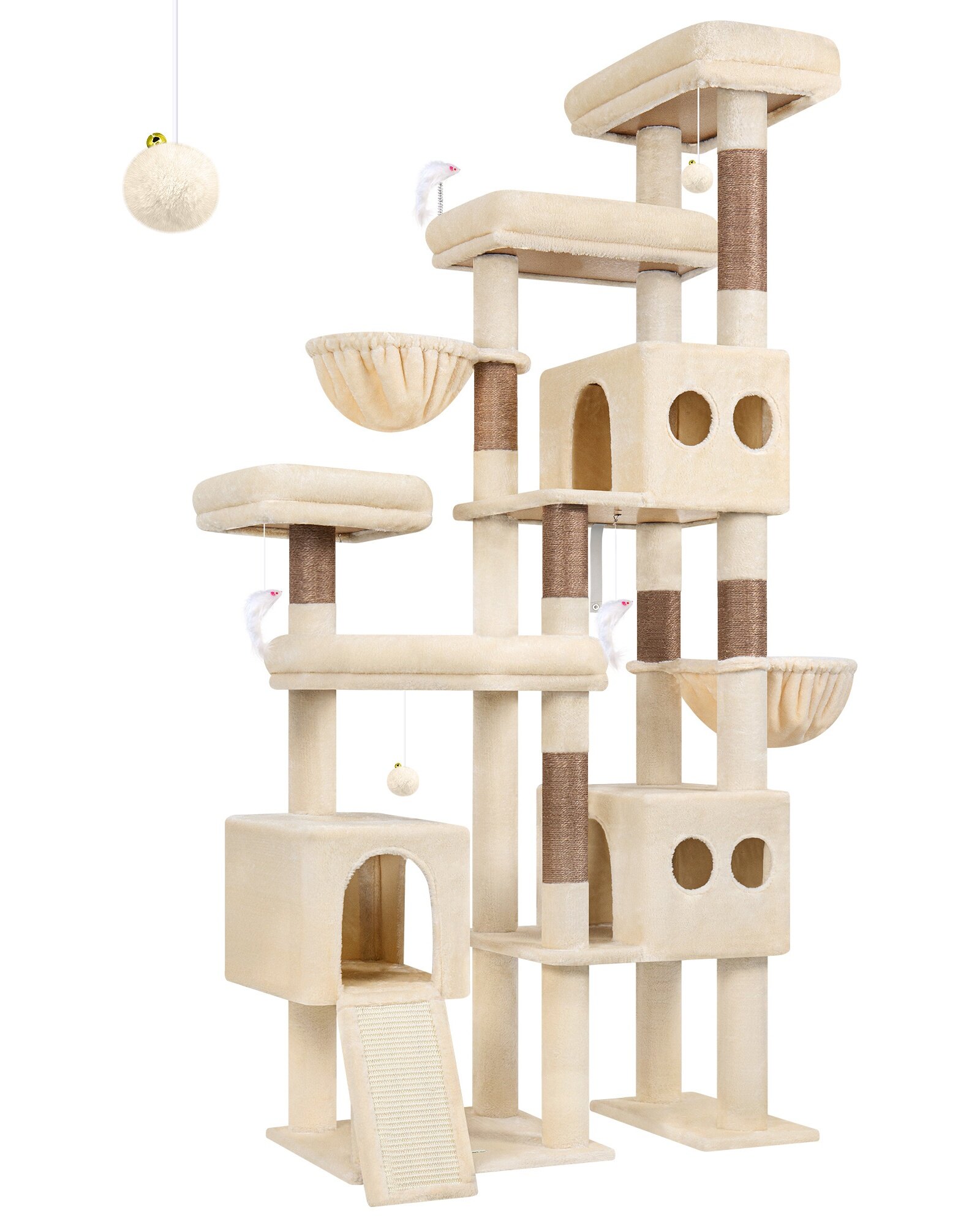 globlazer-s-series-s82d-arbre-chat-beige-82-pouces-robuste image 2