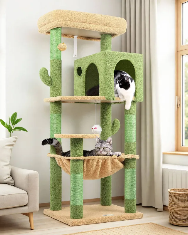 globlazer-f-series-f53-arbre-chat-vert-cactus-135-cm image 1