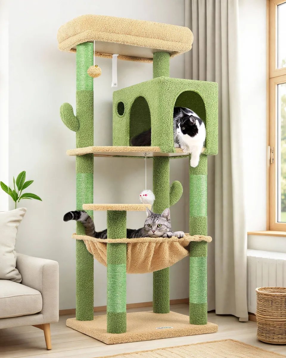 globlazer-f-series-f53-arbre-chat-vert-cactus-135-cm image 1