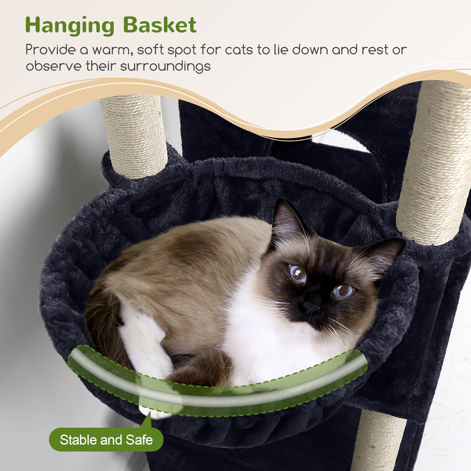 globlazer-f-series-f71-arbre-chat-gris-fonc-71-pouces image 5