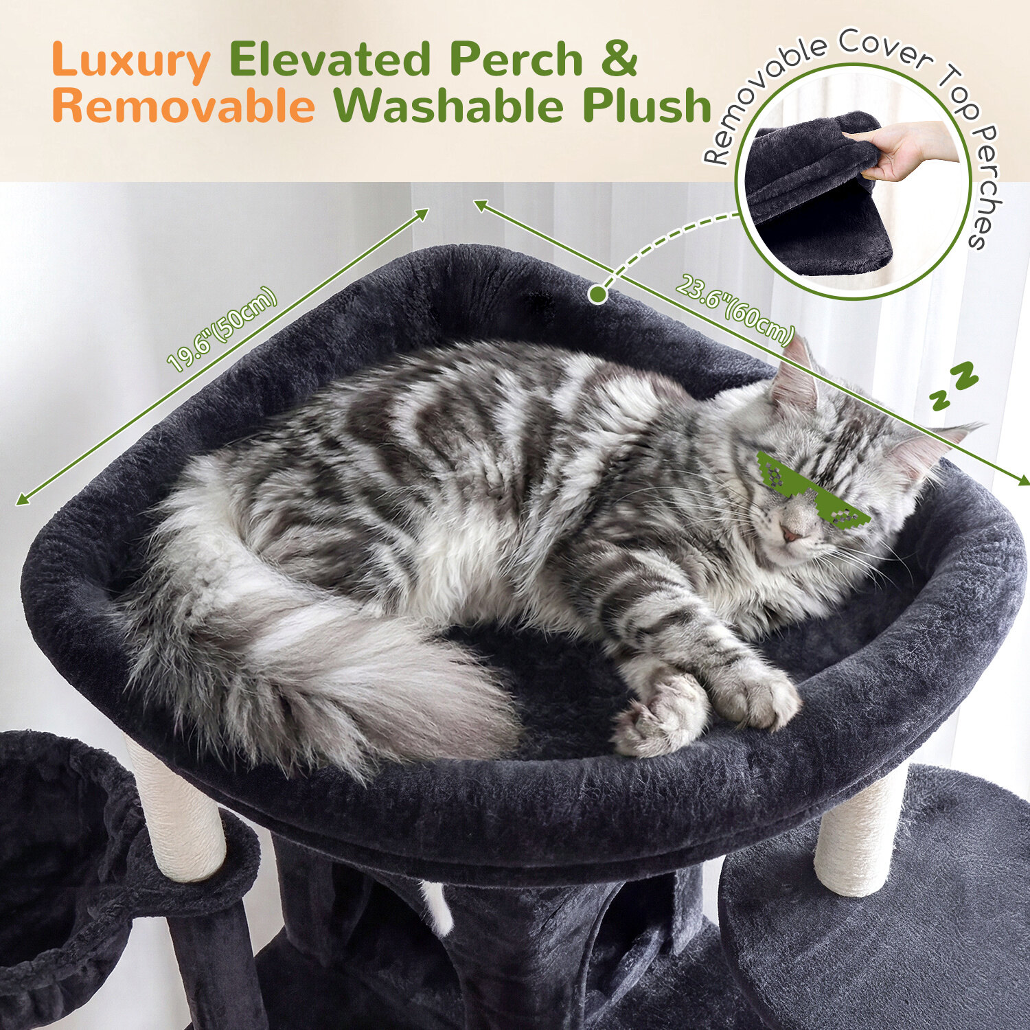 globlazer-s81f-arbre-chat-gris-fonc-206-cm-xl image 5