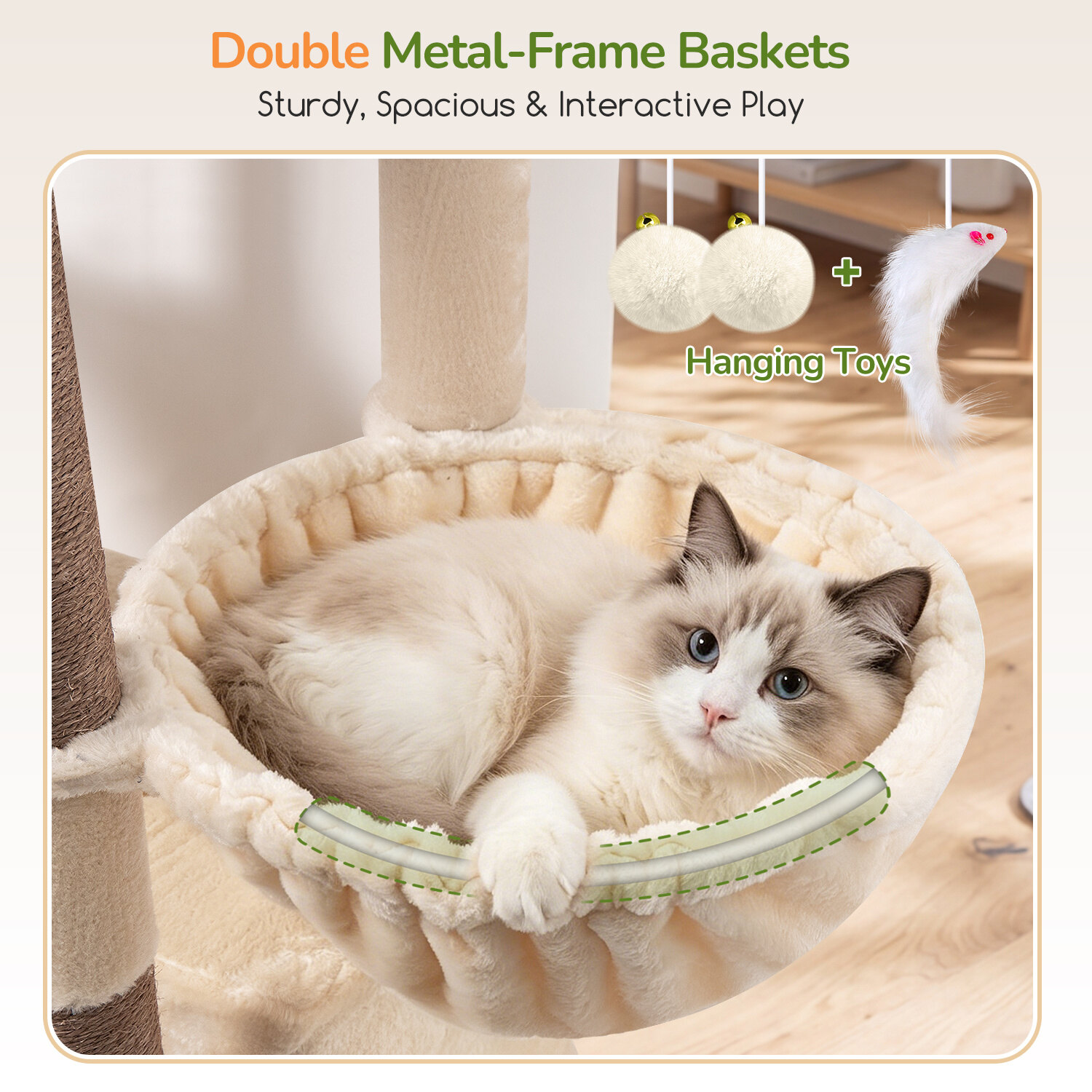 globlazer-s-series-s84e-arbre-chat-beige-213-cm image 6