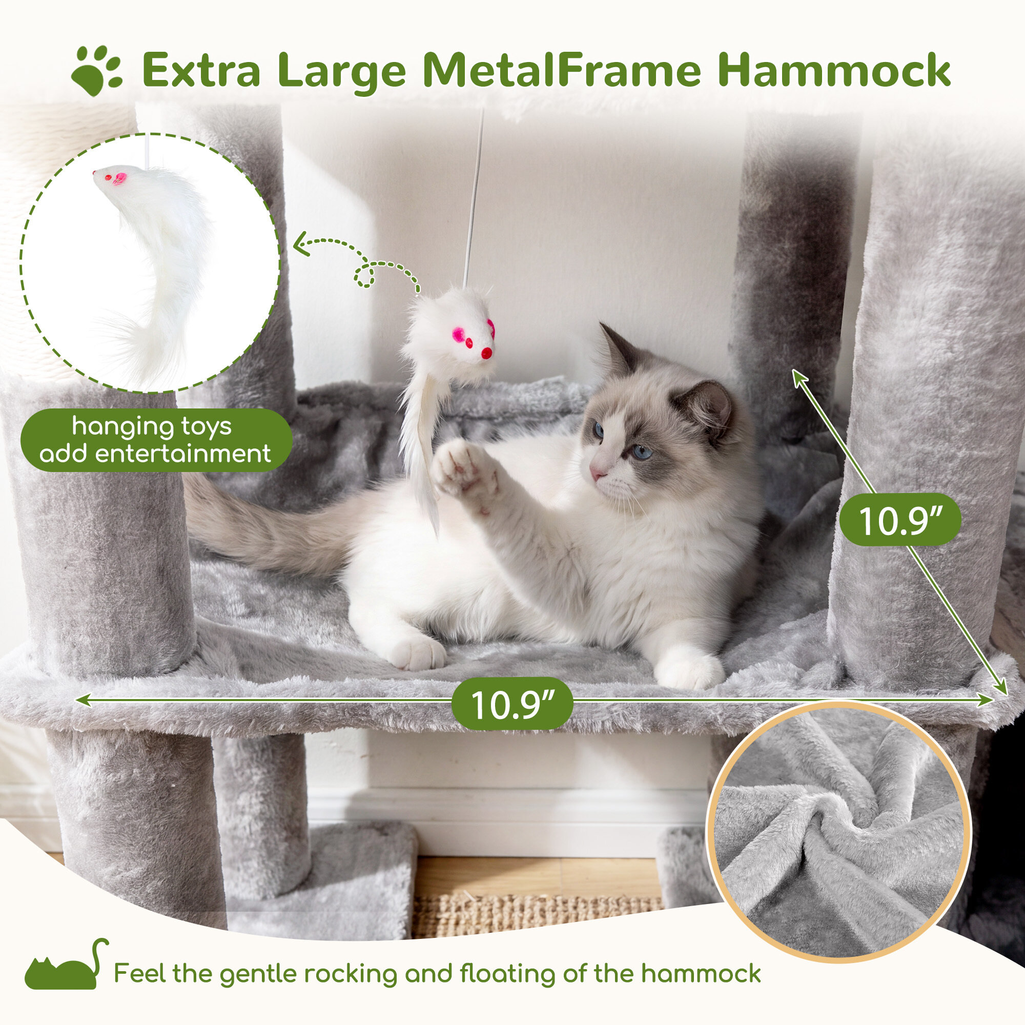 globlazer-s59-arbre-chat-150-cm-gris-clair-compact image 5