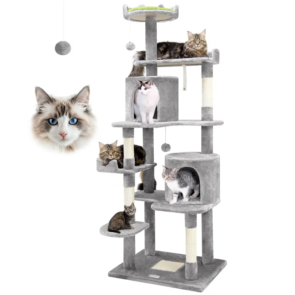 globlazer-c72-arbre-chat-gris-clair-183-cm image 1