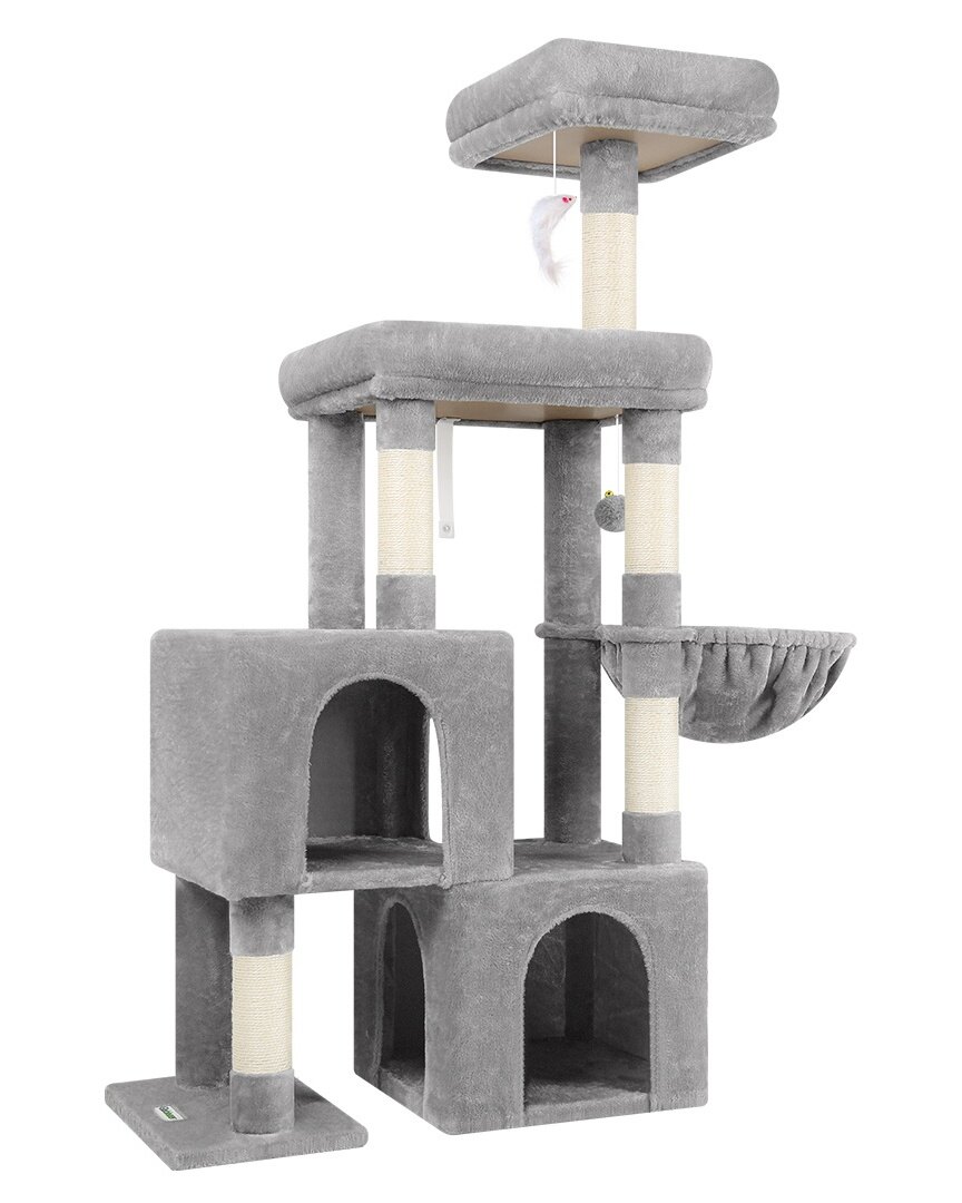 globlazer-s-series-s52-arbre-chat-gris-clair-132-cm-robuste image 2