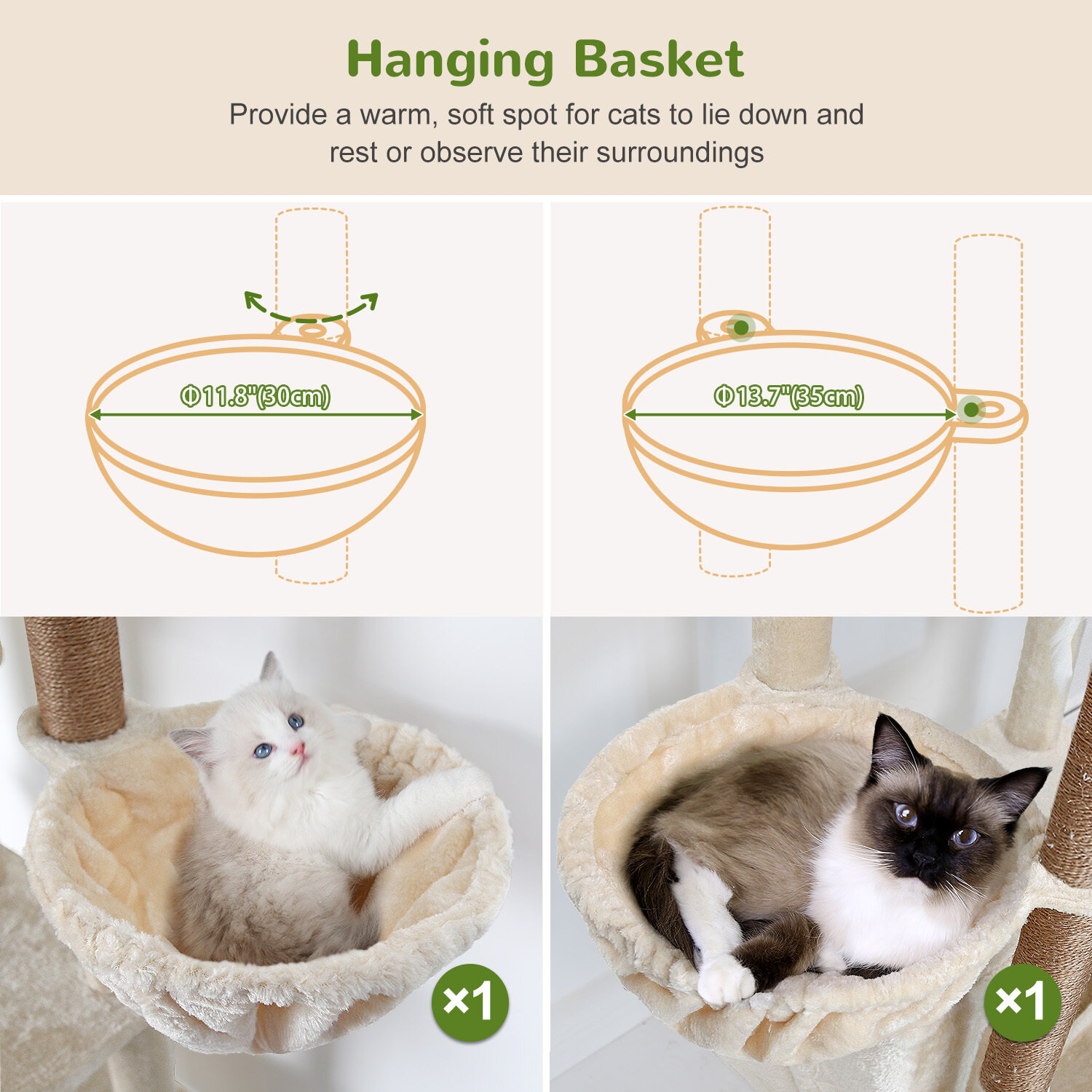 globlazer-f82b-arbre-chat-beige-208-cm image 6
