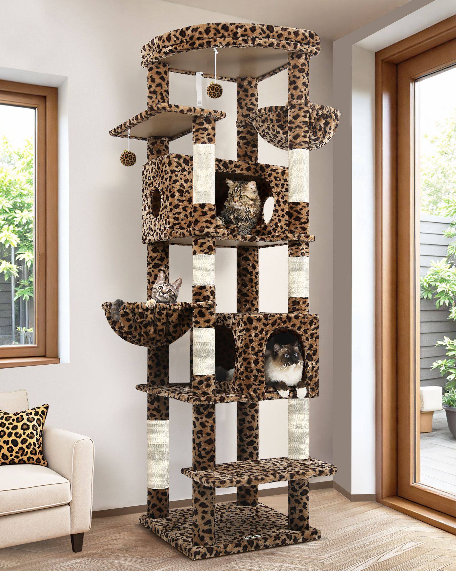 globlazer-s74-arbre-chat-l-opard-74-pouces-grand-mod-le image 1