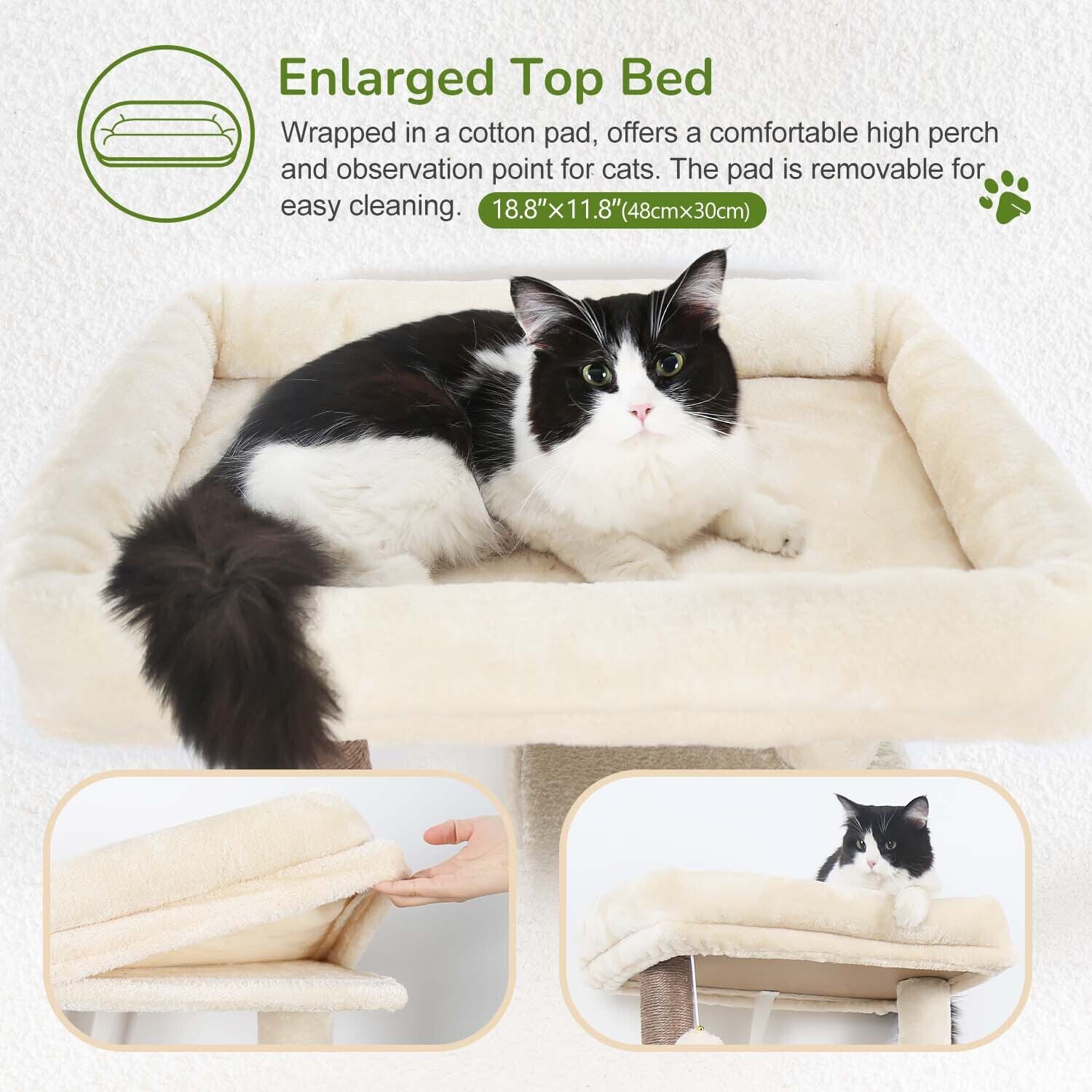 globlazer-f53-arbre-chat-beige-135-cm-compact image 3