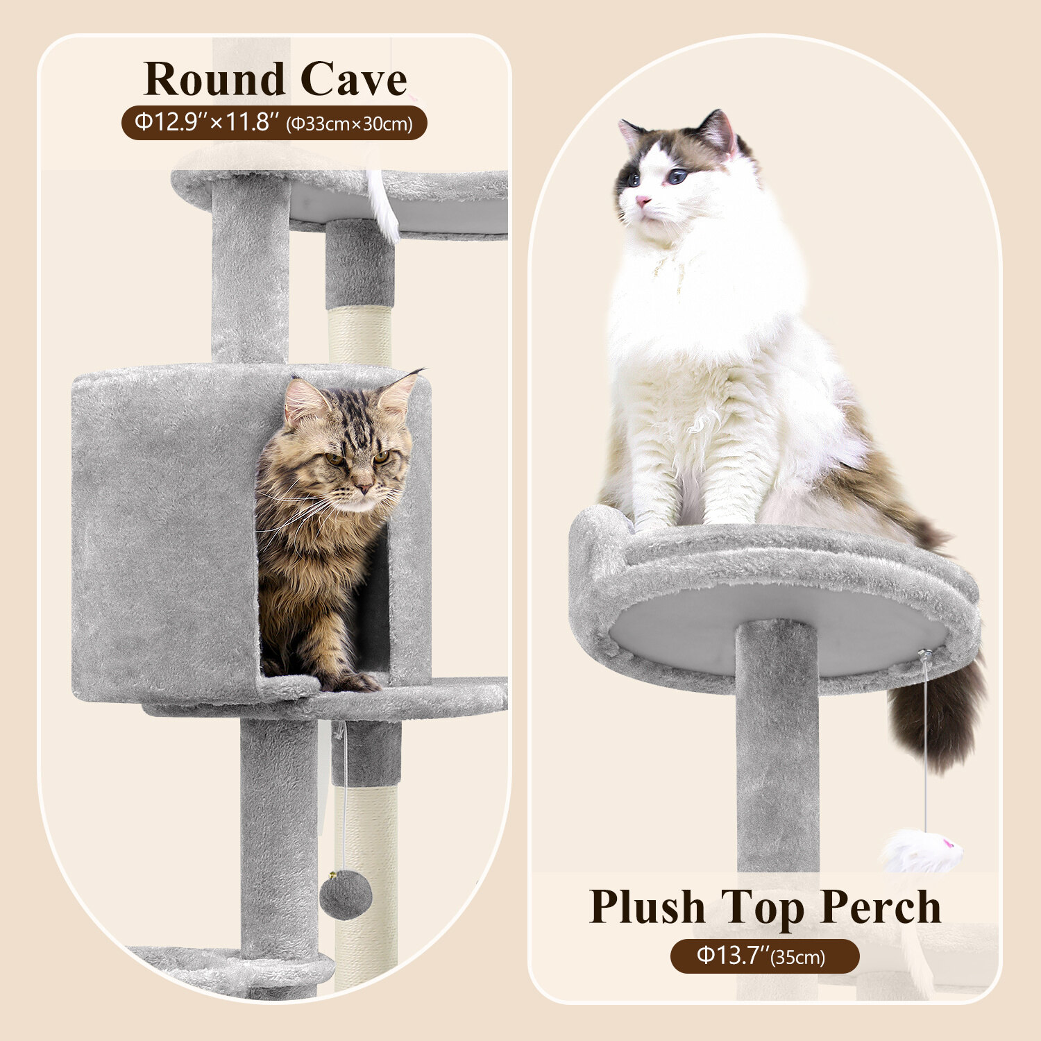globlazer-c-series-c81-max-arbre-chat-gris-clair-206-cm image 8