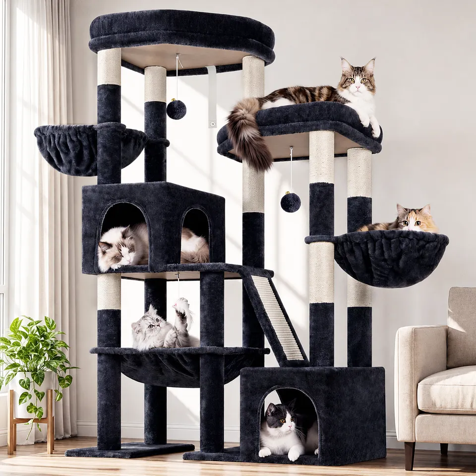 globlazer-s-series-s59-arbre-chat-gris-fonc-150-cm image 1