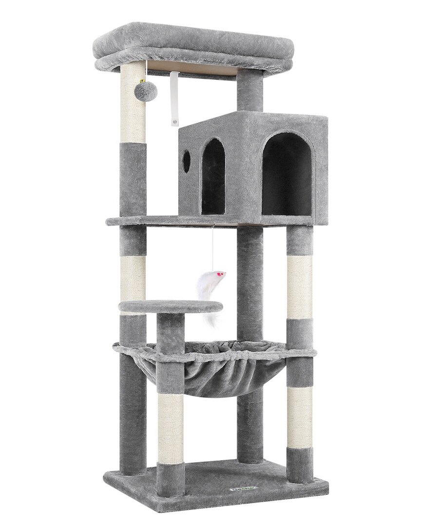 globlazer-f53-arbre-chat-135-cm-gris-clair-int-rieur image 2