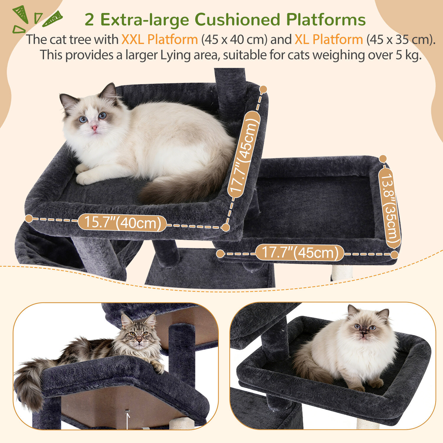 globlazer-f-series-f80e-arbre-chat-gris-fonc-80-pouces-xxl image 4