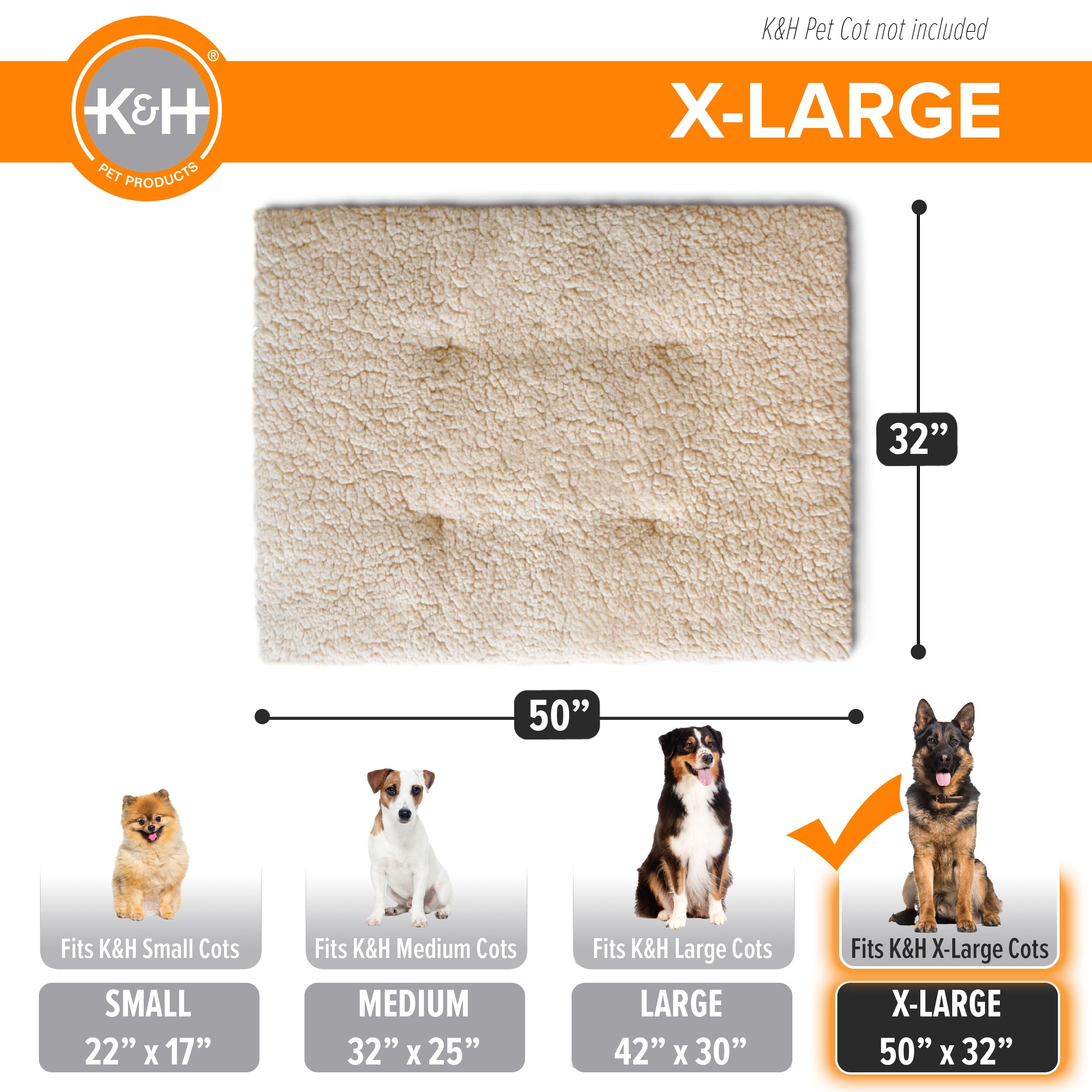 k-h-pet-cot-pad-matelas-lit-medium-25x32-polaire image 7