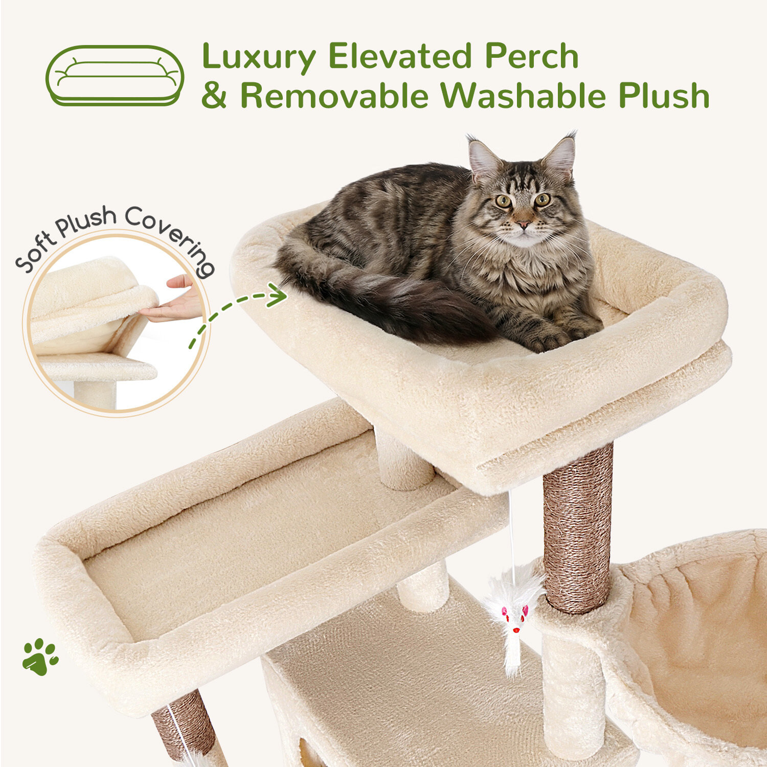 globlazer-s-series-s83f-arbre-chat-beige-83-pouces-robuste image 6