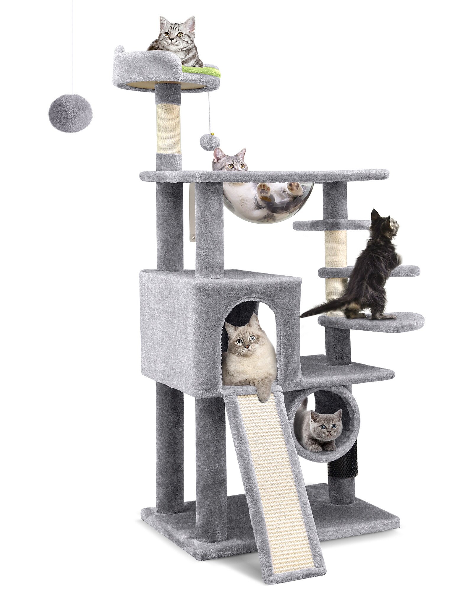 globlazer-f57-arbre-chat-gris-clair-57-pouces-niche image 2