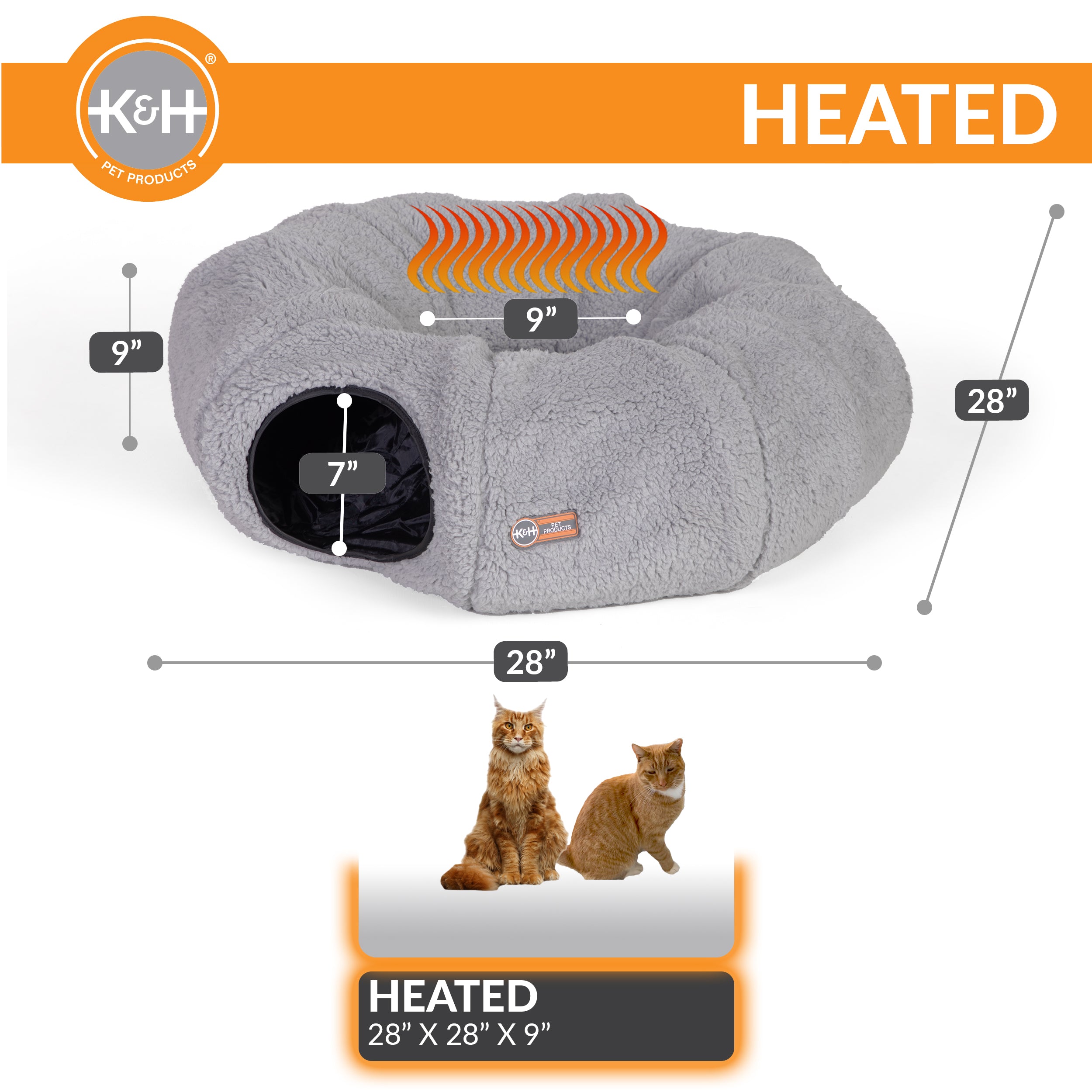 k-h-thermo-kitty-tunnel-lit-tunnel-chat-chauffant-beige image 2