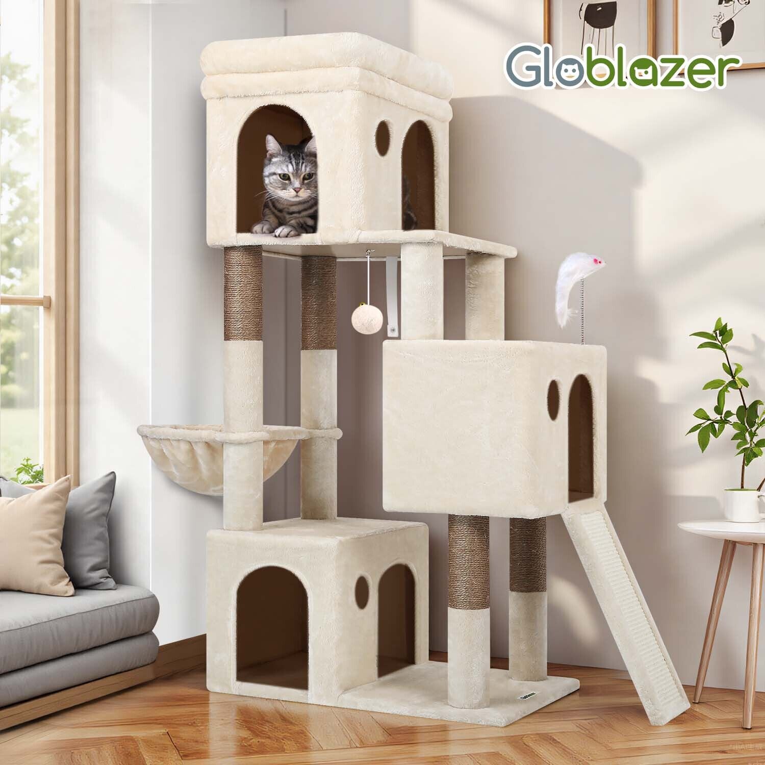 globlazer-f-series-f52b-arbre-chat-beige-52-pouces-niche image 8
