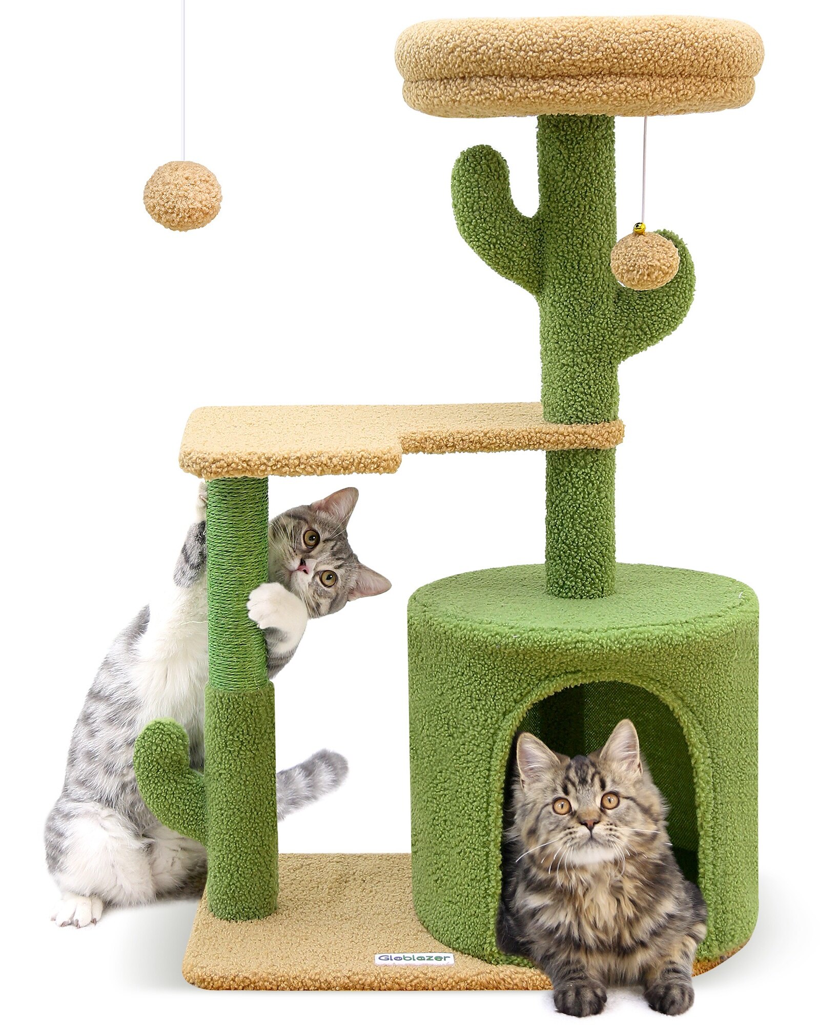 globlazer-f-series-f33-arbre-chat-cactus-vert-84-cm-petit image 2