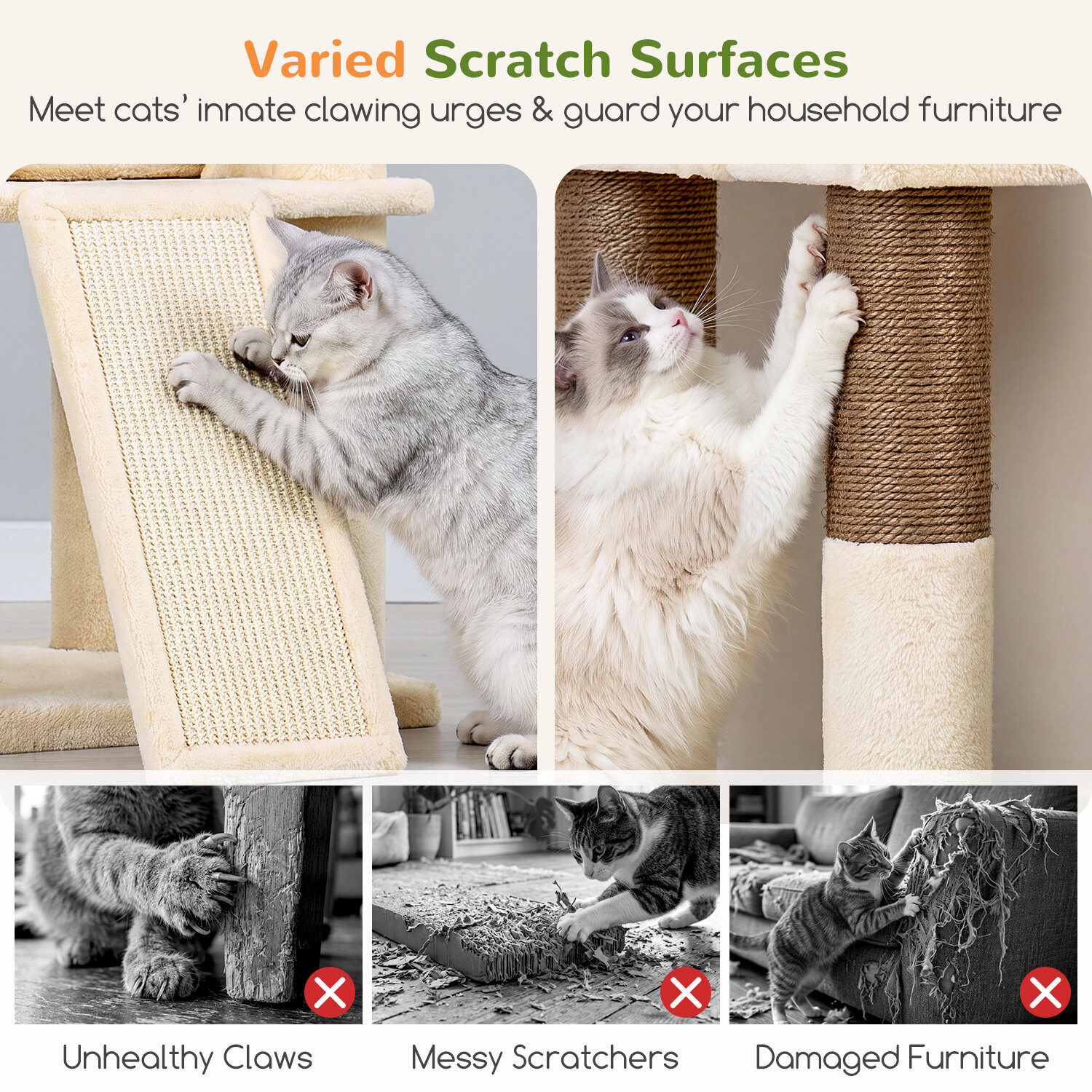 globlazer-f-series-f74h-arbre-chat-beige-74-pouces-robuste image 6