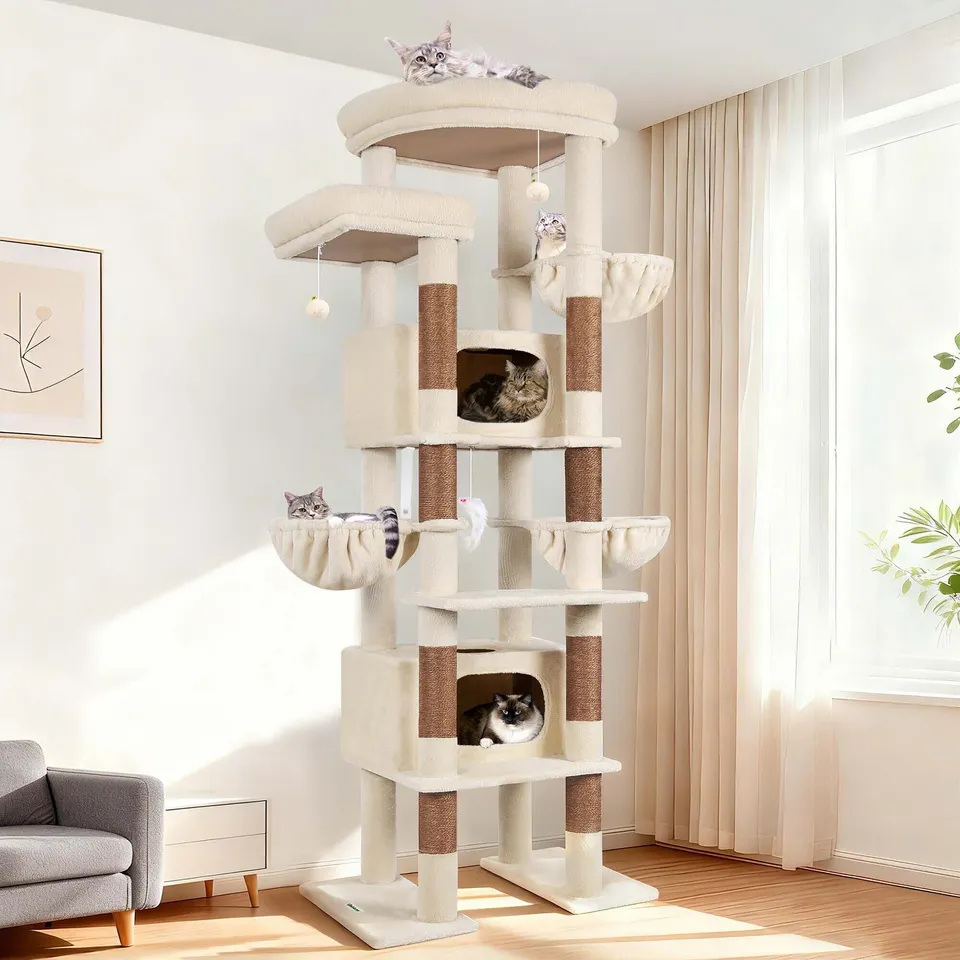 globlazer-f-series-f84-arbre-chat-beige-84-pouces-xxl image 1