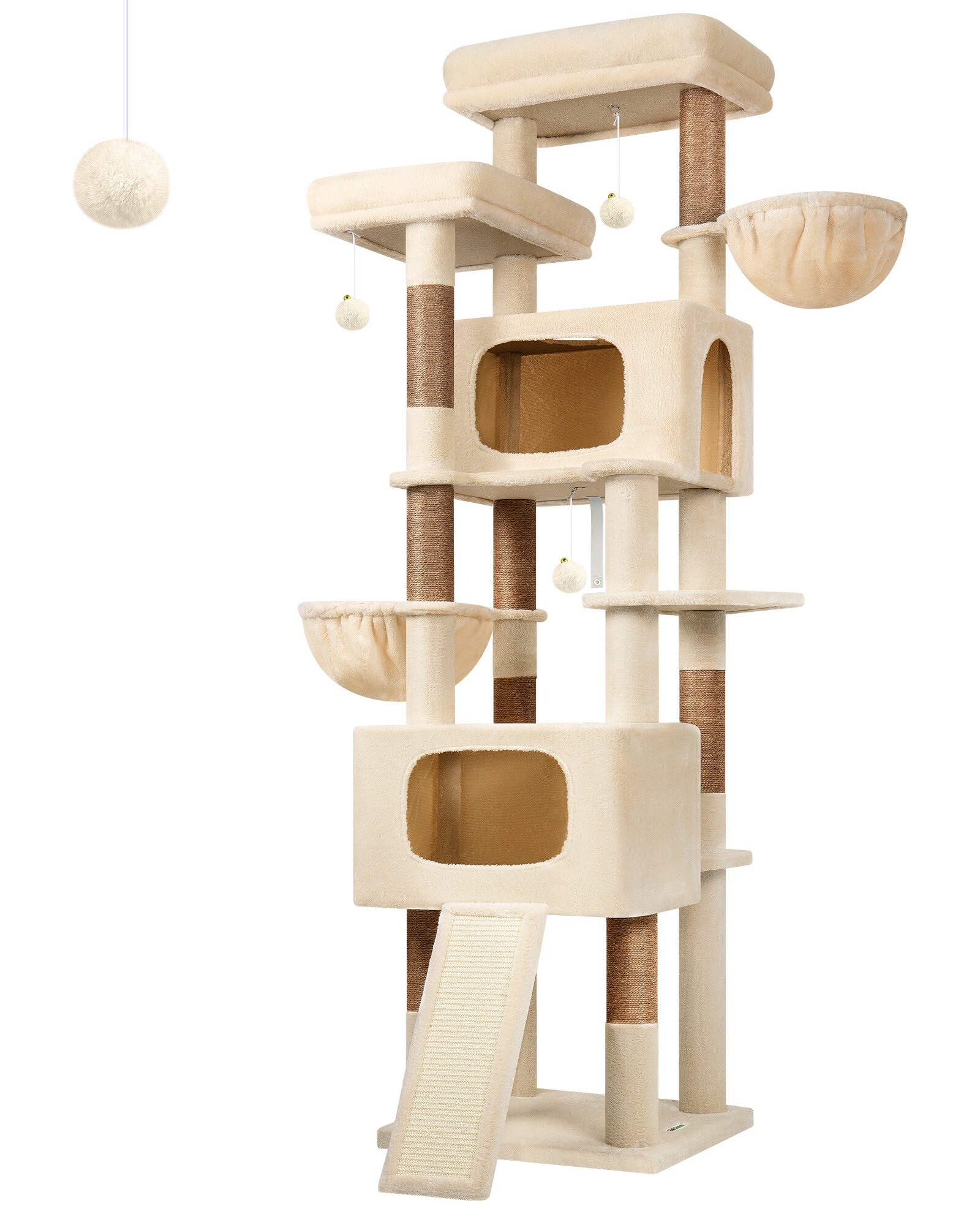 globlazer-s-series-s77e-arbre-chat-beige-77-pouces-grand image 2