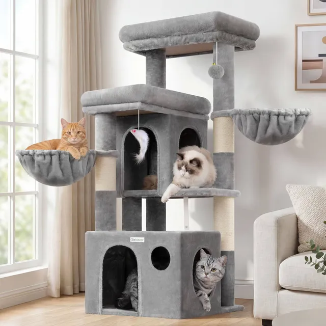 globlazer-s-series-s48-arbre-chat-gris-clair-122-cm-compact image 1