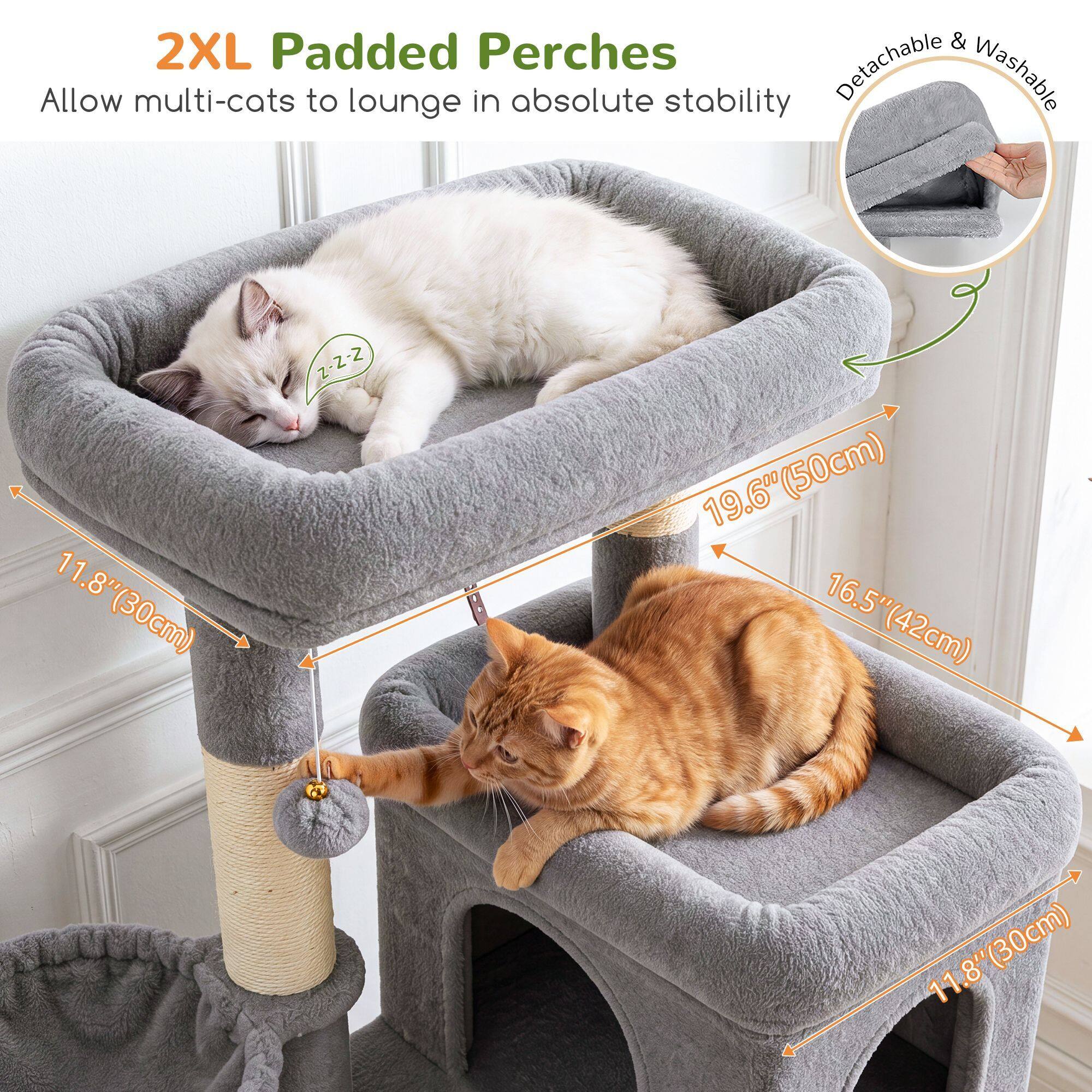 globlazer-f70f-arbre-chat-70-pouces-gris-clair-grand image 8