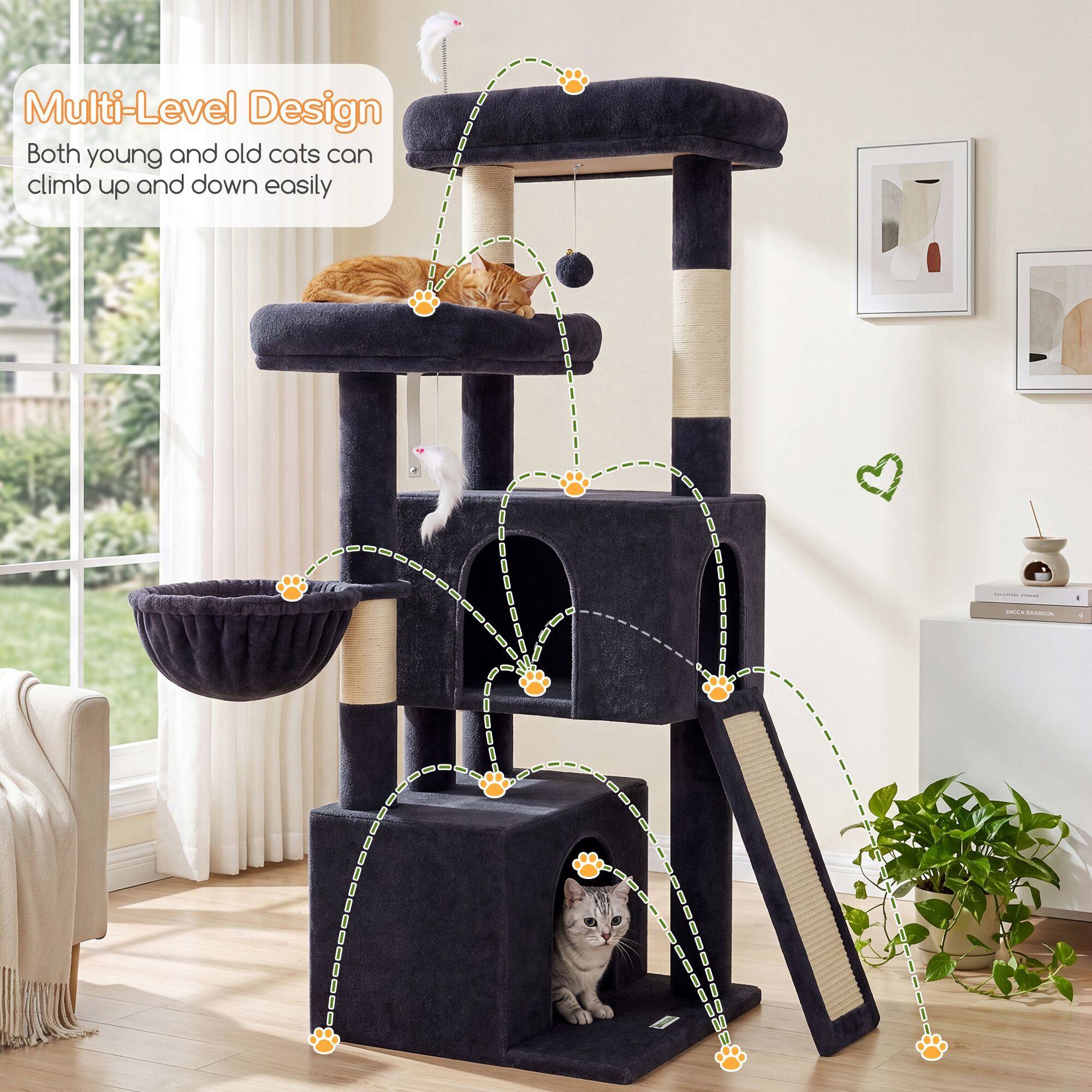 globlazer-f-series-f55-arbre-chat-gris-fonc-55-pouces-adulte image 5
