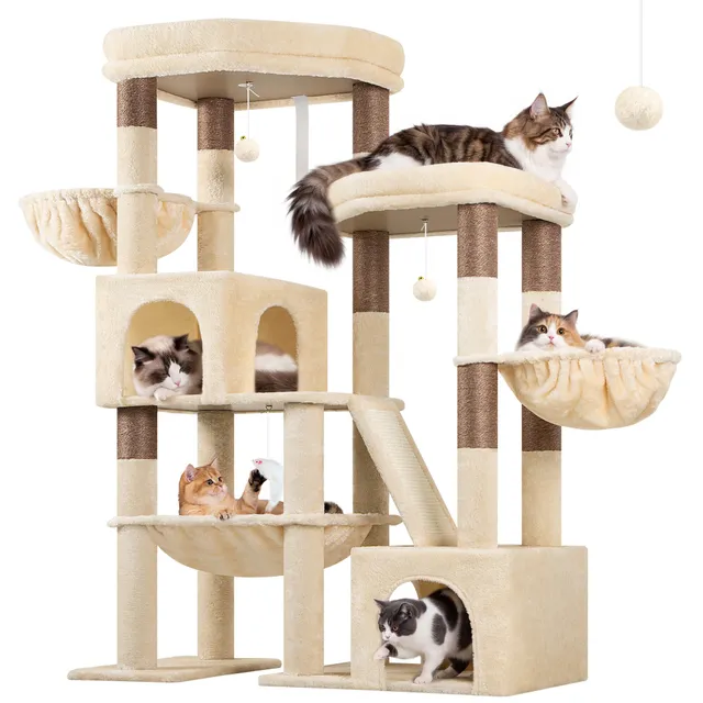 globlazer-s59-arbre-chat-beige-150-cm-grand image 1