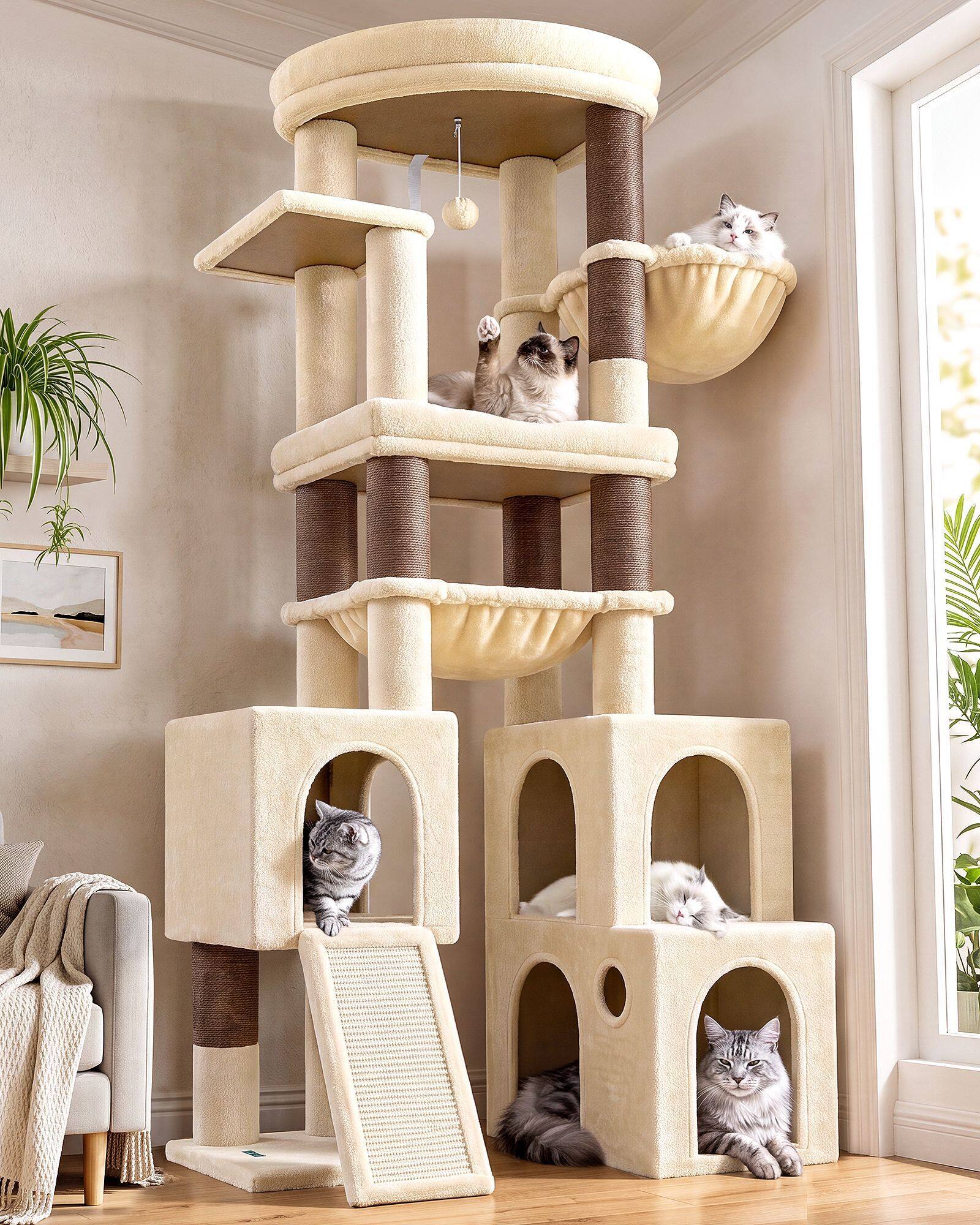 globlazer-s-series-s72g-arbre-chat-beige-72-pouces image 1