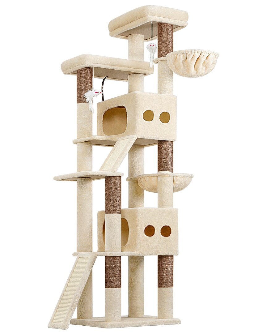 globlazer-s-series-s83f-arbre-chat-beige-83-pouces-robuste image 2