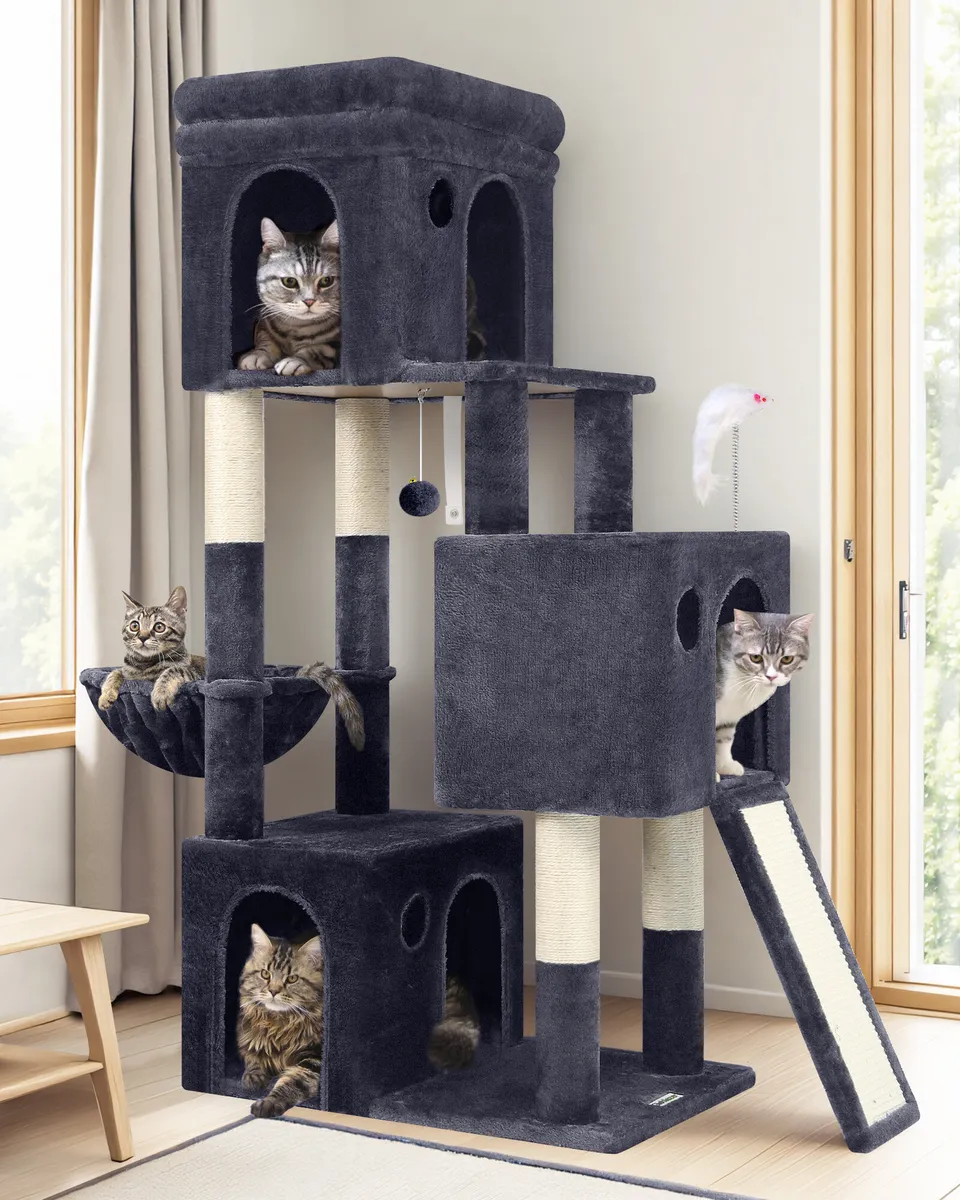 globlazer-f-series-f52b-arbre-chat-gris-fonc-52-pouces image 1