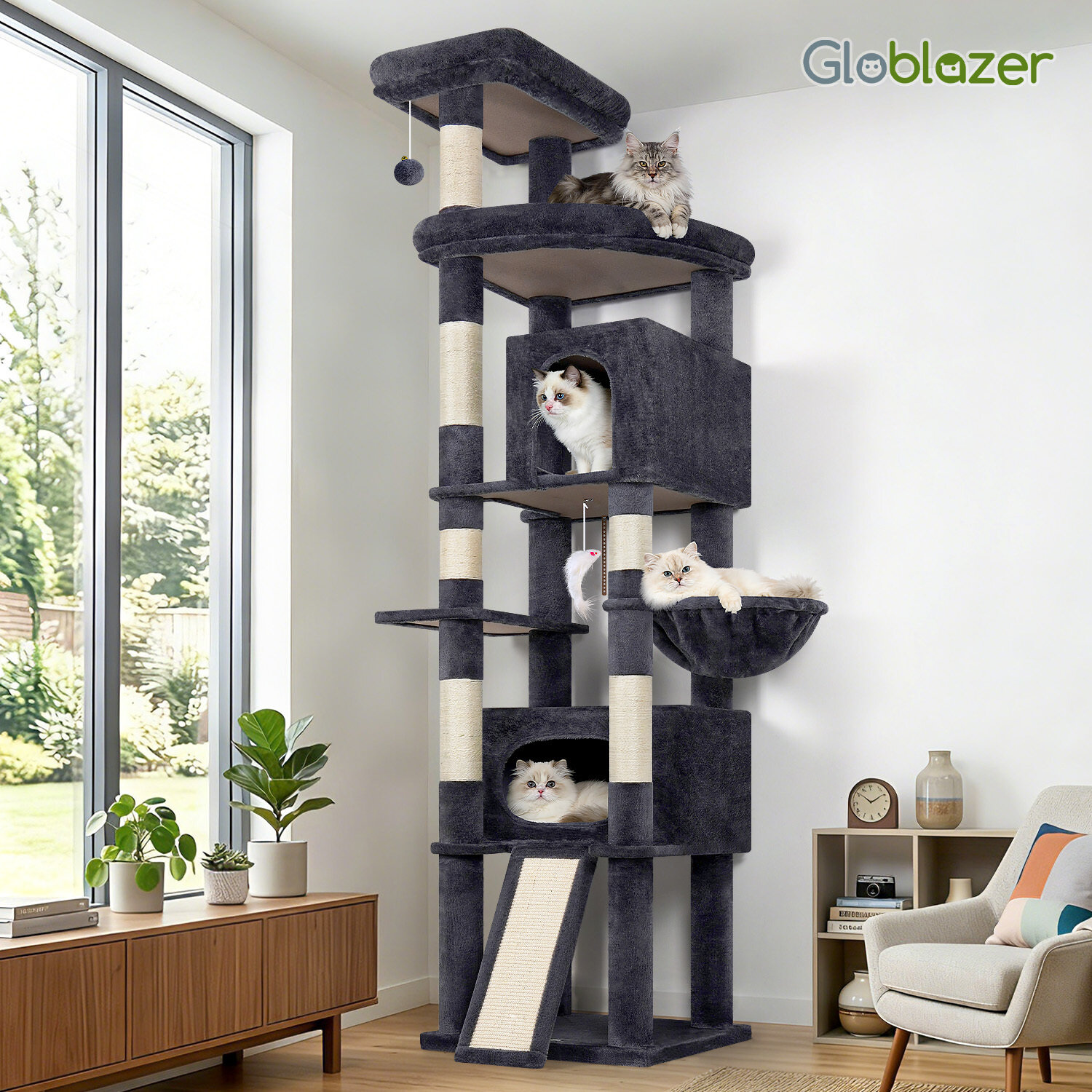 globlazer-f-series-f84b-arbre-chat-xxl-gris-213-cm image 8
