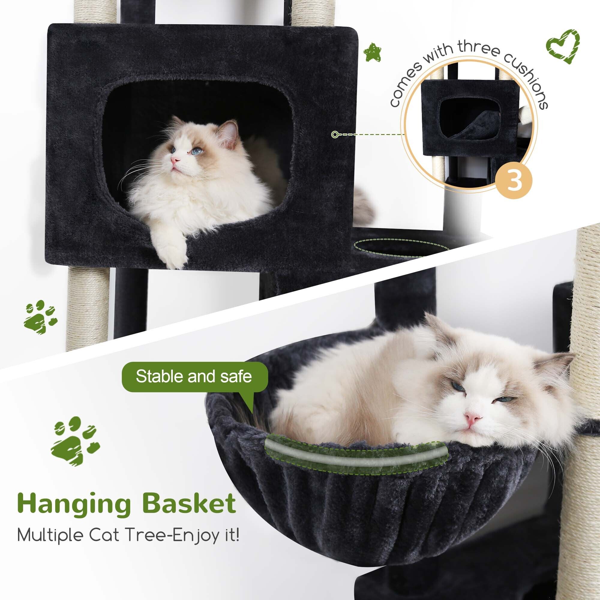 globlazer-s85-arbre-chat-grand-gris-fonc-215-cm image 6