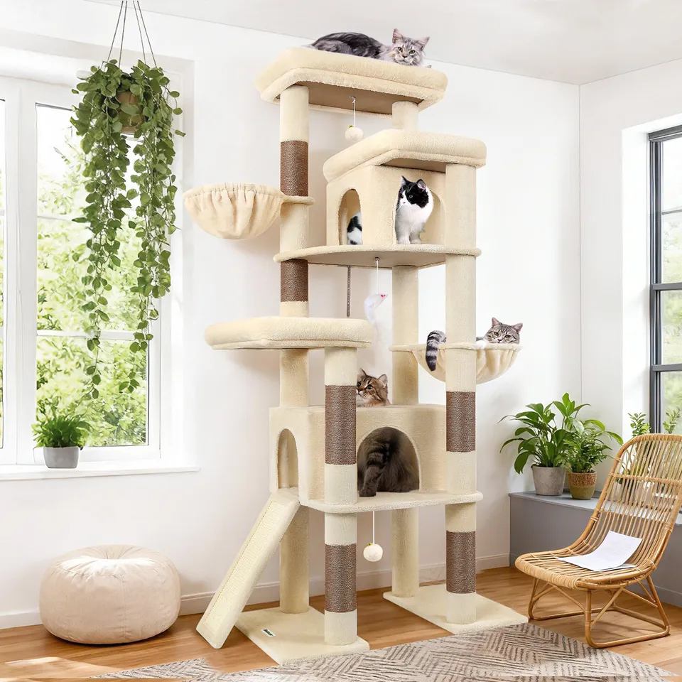 globlazer-s-series-s78-arbre-chat-beige-78-pouces-griffoir image 1