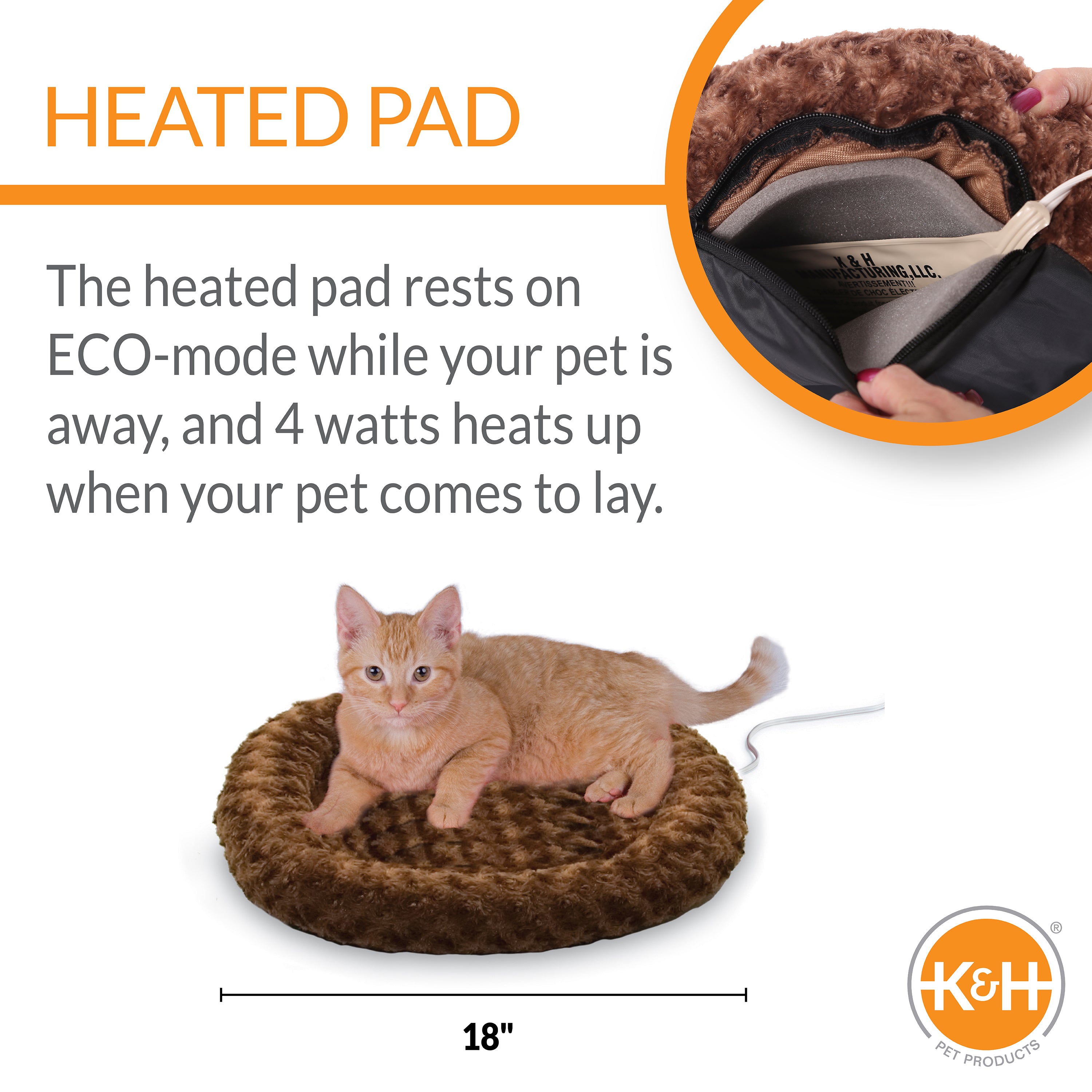 k-h-thermo-kitty-splash-lit-chauffant-chat-small-mocha-4w image 2