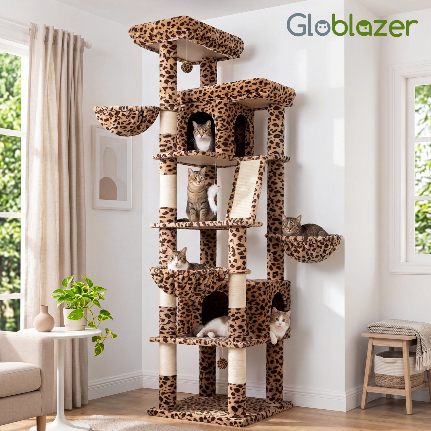 globlazer-s-series-s80g-arbre-chat-l-opard-203-cm image 7