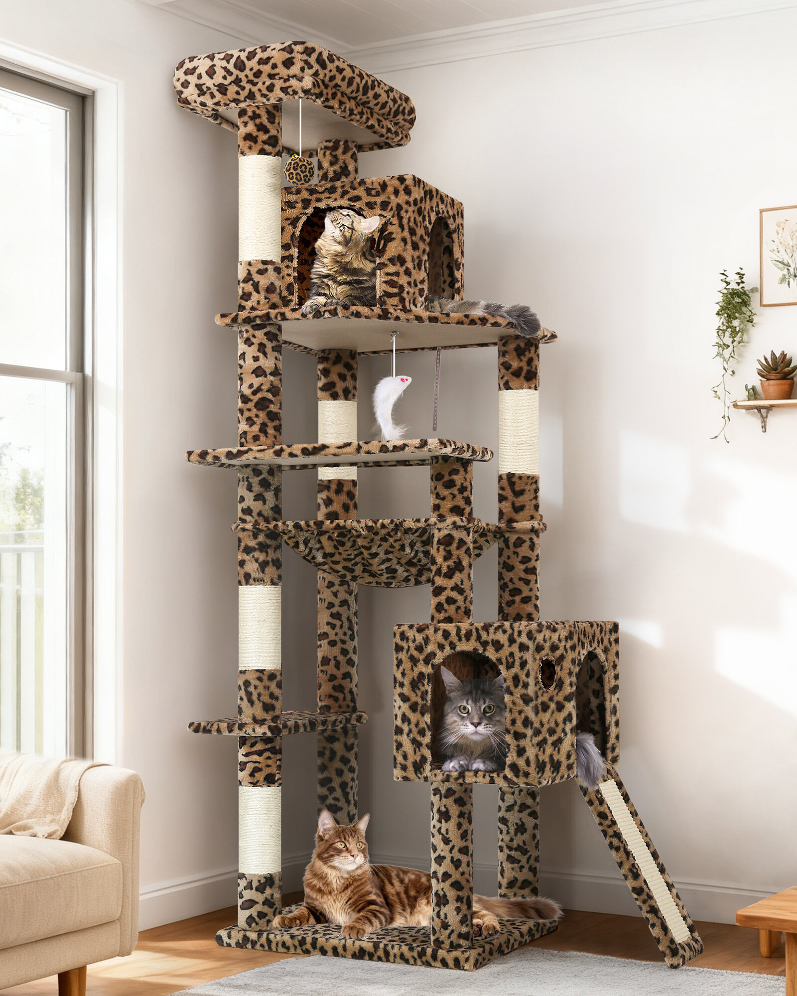 globlazer-f-series-f70-pro-arbre-chat-l-opard-178-cm image 1