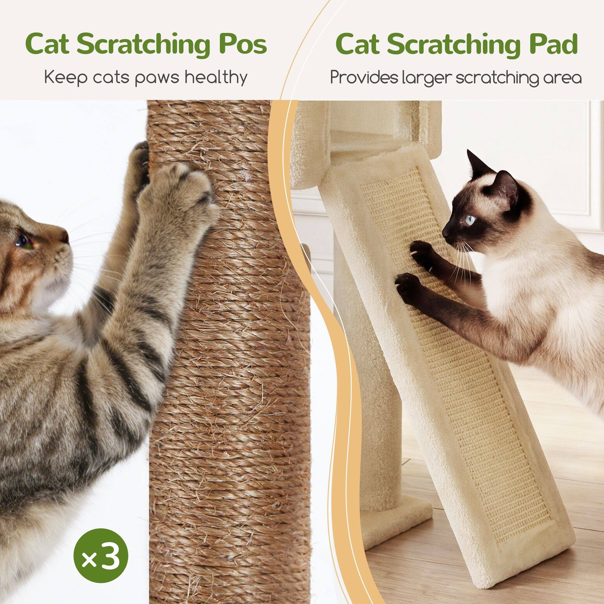 globlazer-f55-arbre-chat-55-pouces-beige-adulte image 8